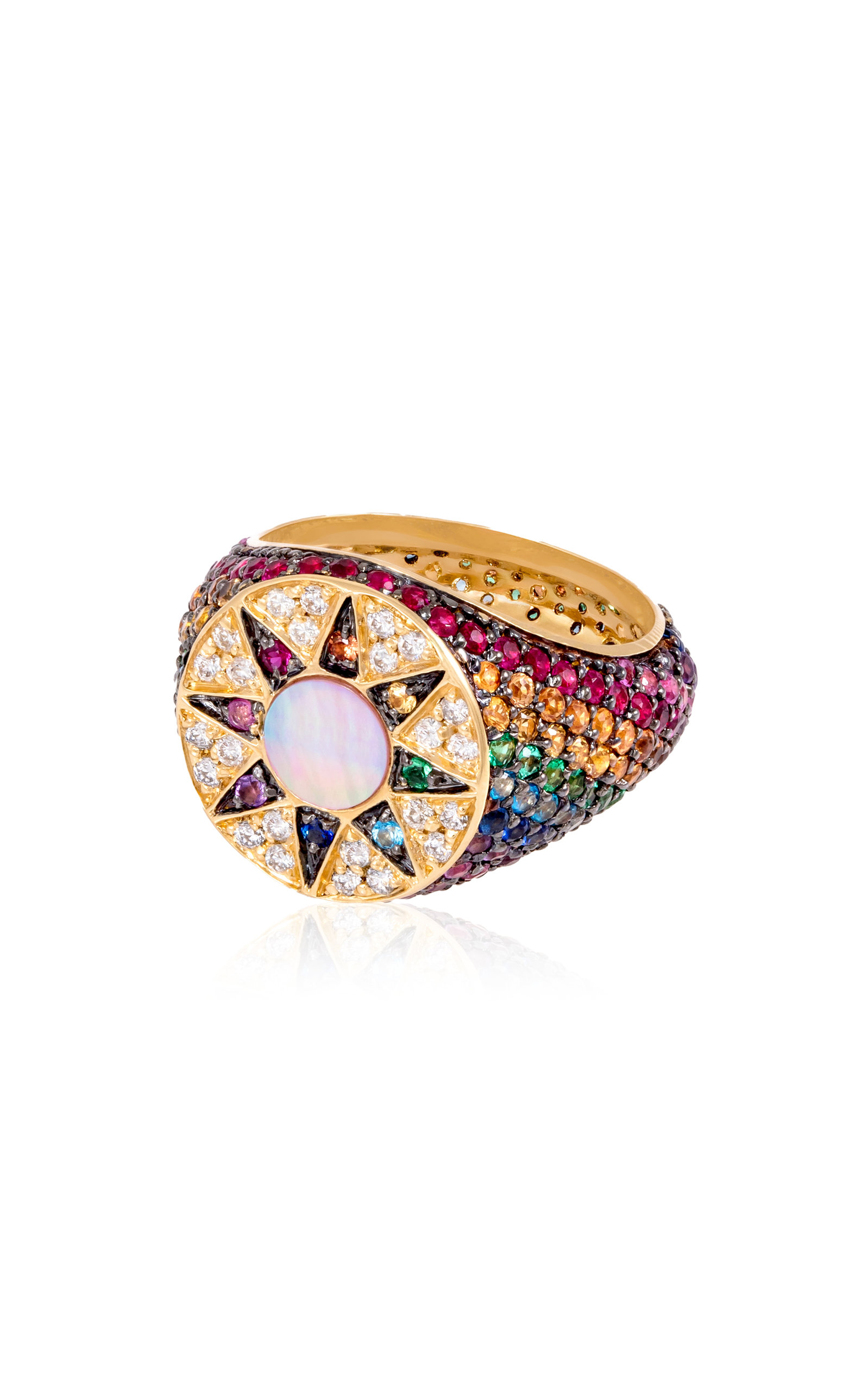 L'Atelier Nawbar Women's Rainbow Ibiza 18K Yellow Gold Multi-Stone Ring