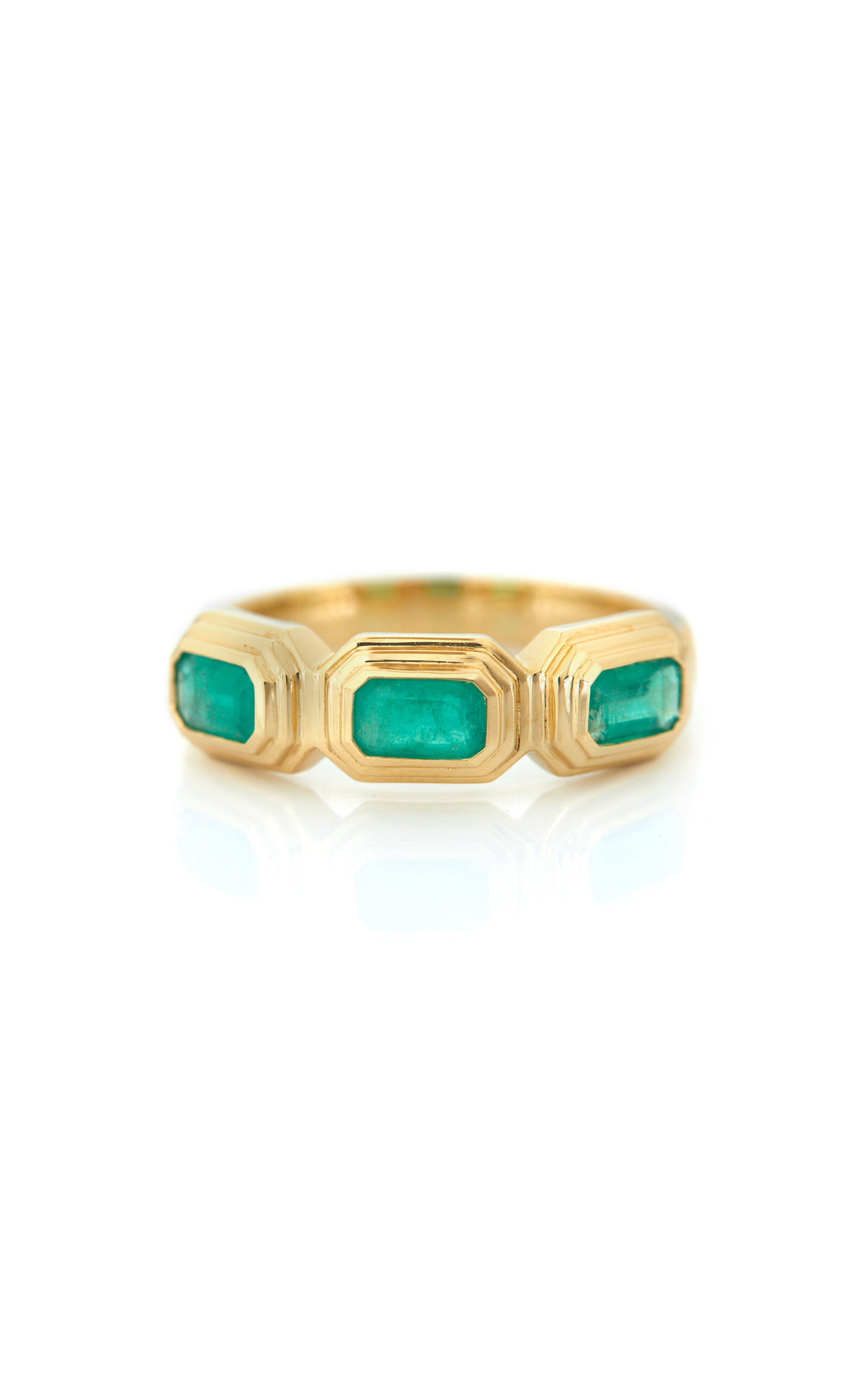 Baxter 18K Yellow Gold Emerald Ring