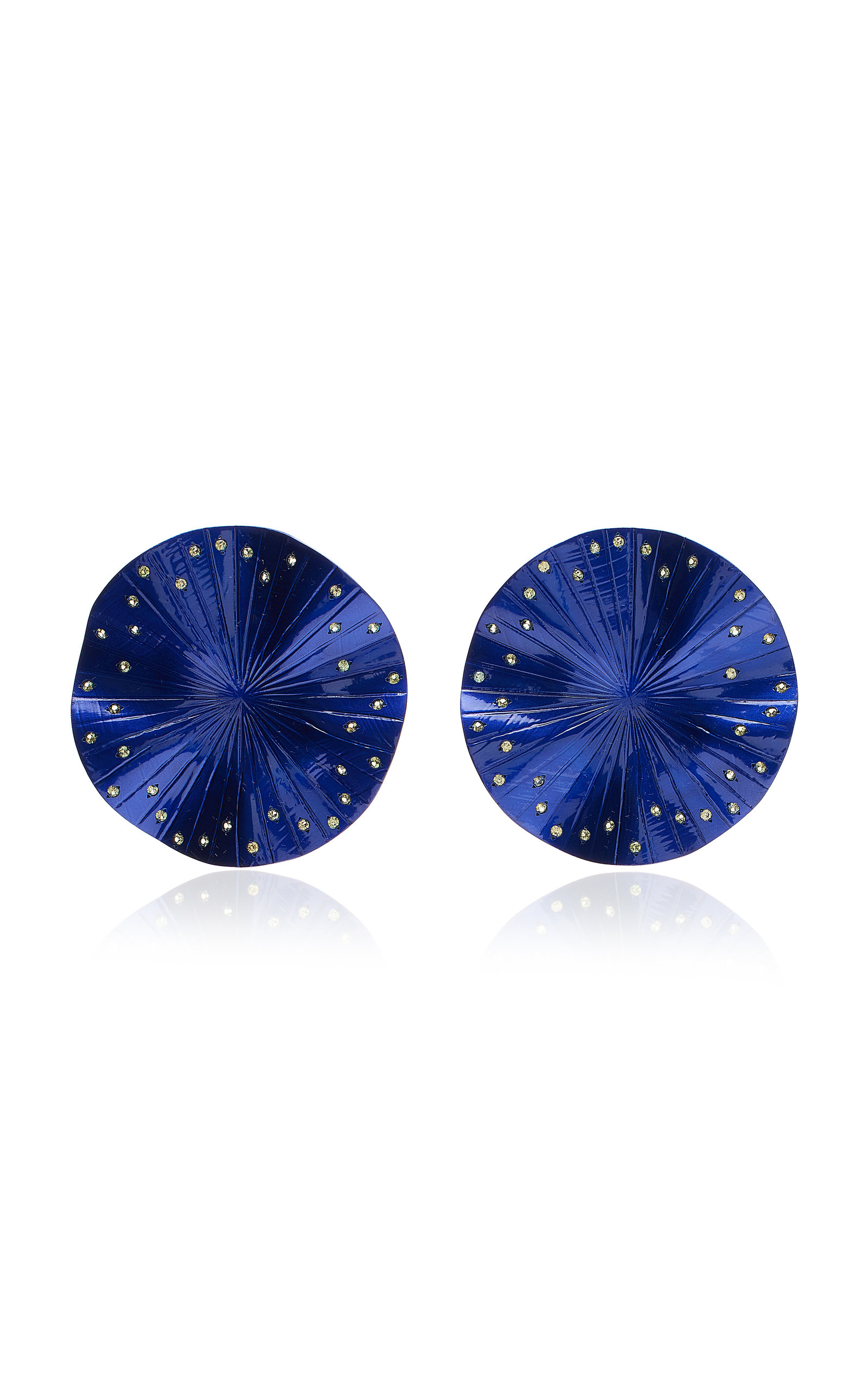 Anastasia Kessaris Women's Exclusive Dream Catcher Yellow Sapphire Earrings In Blue