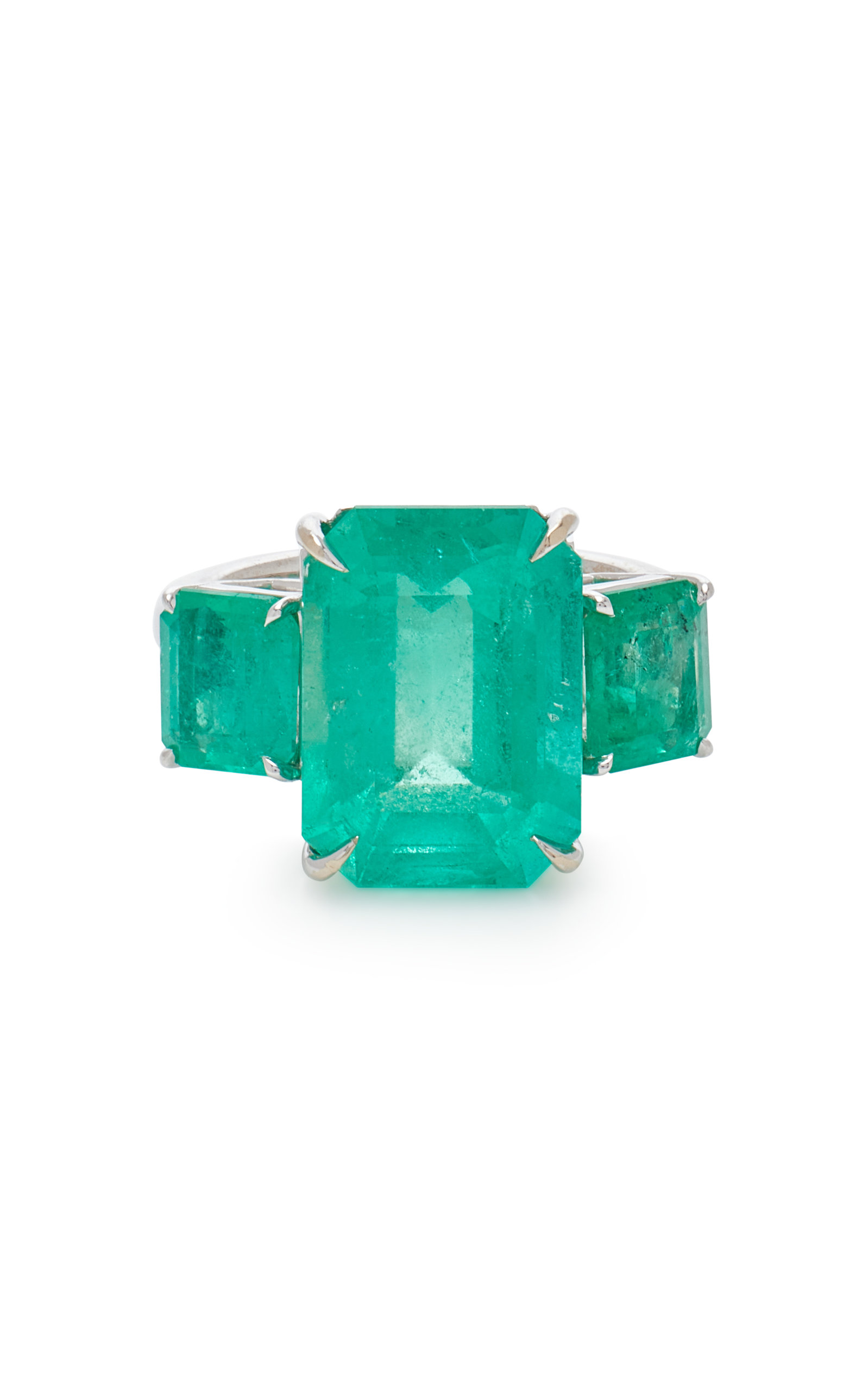 Maria Jose Jewelry Women's 18K White Gold Emerald Ring