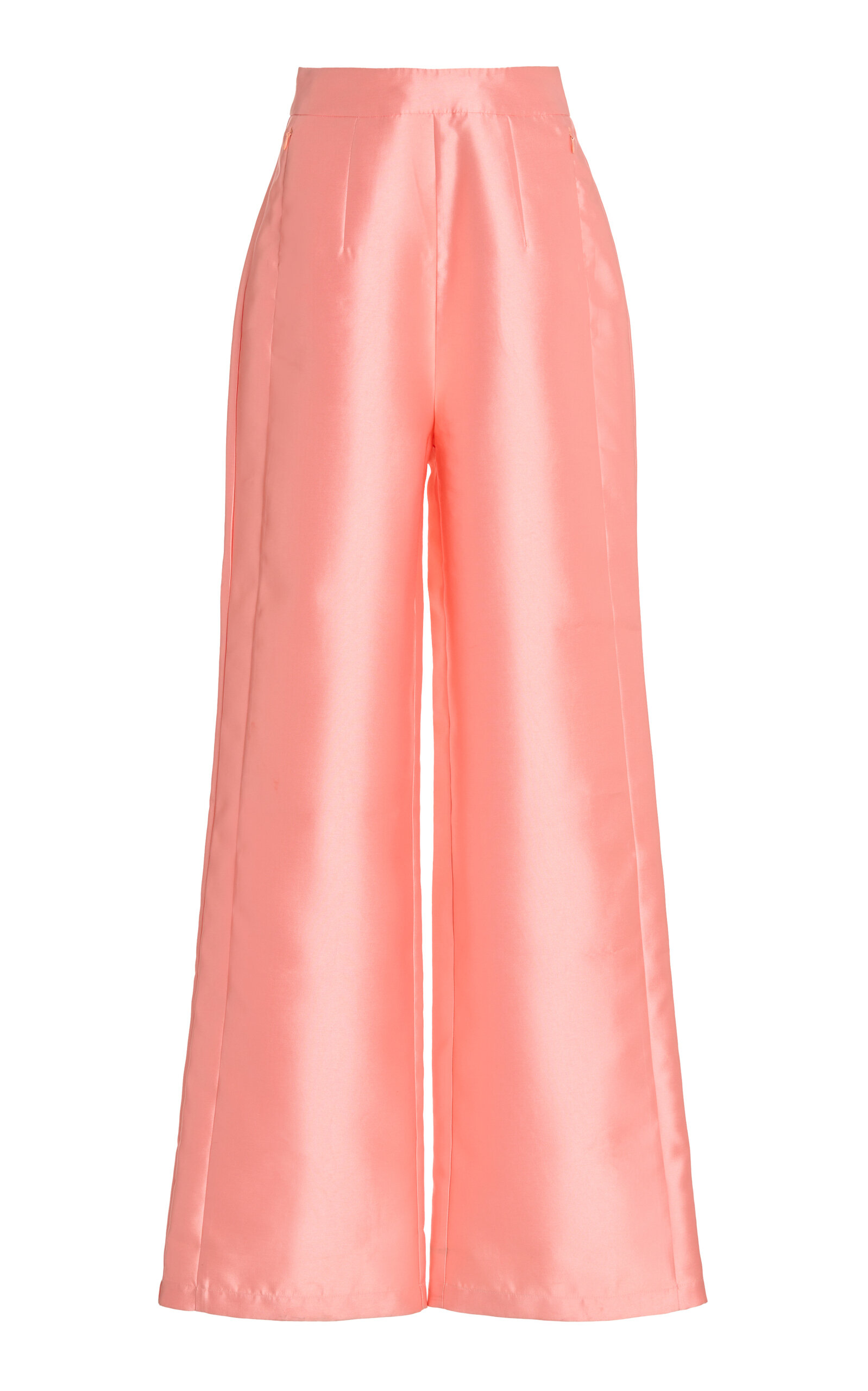 Andrea Iyamah Women's Vasi Taffeta Wide-leg Pant In Pink
