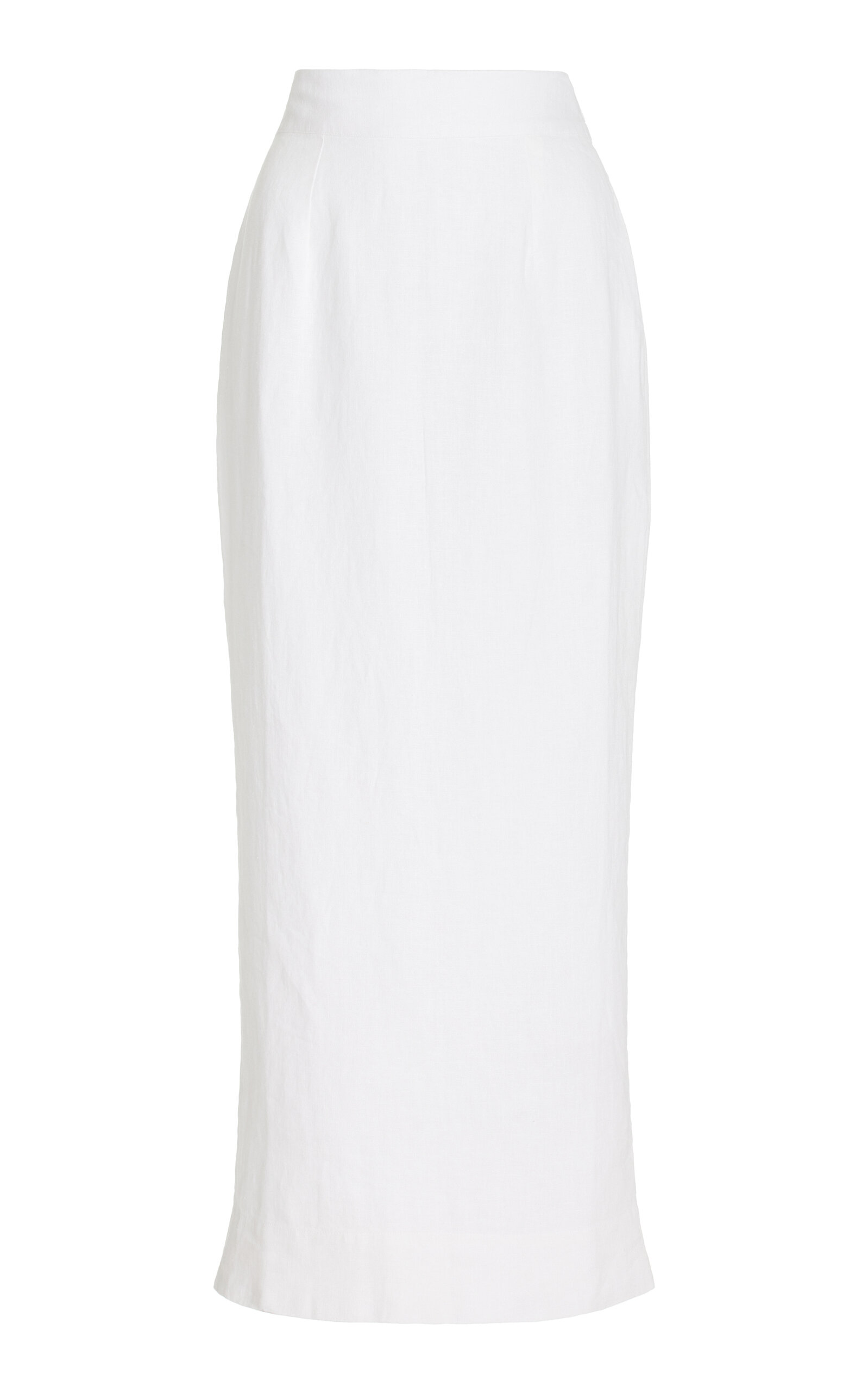 Shop Posse Exclusive Emma Linen Maxi Skirt In Ivory
