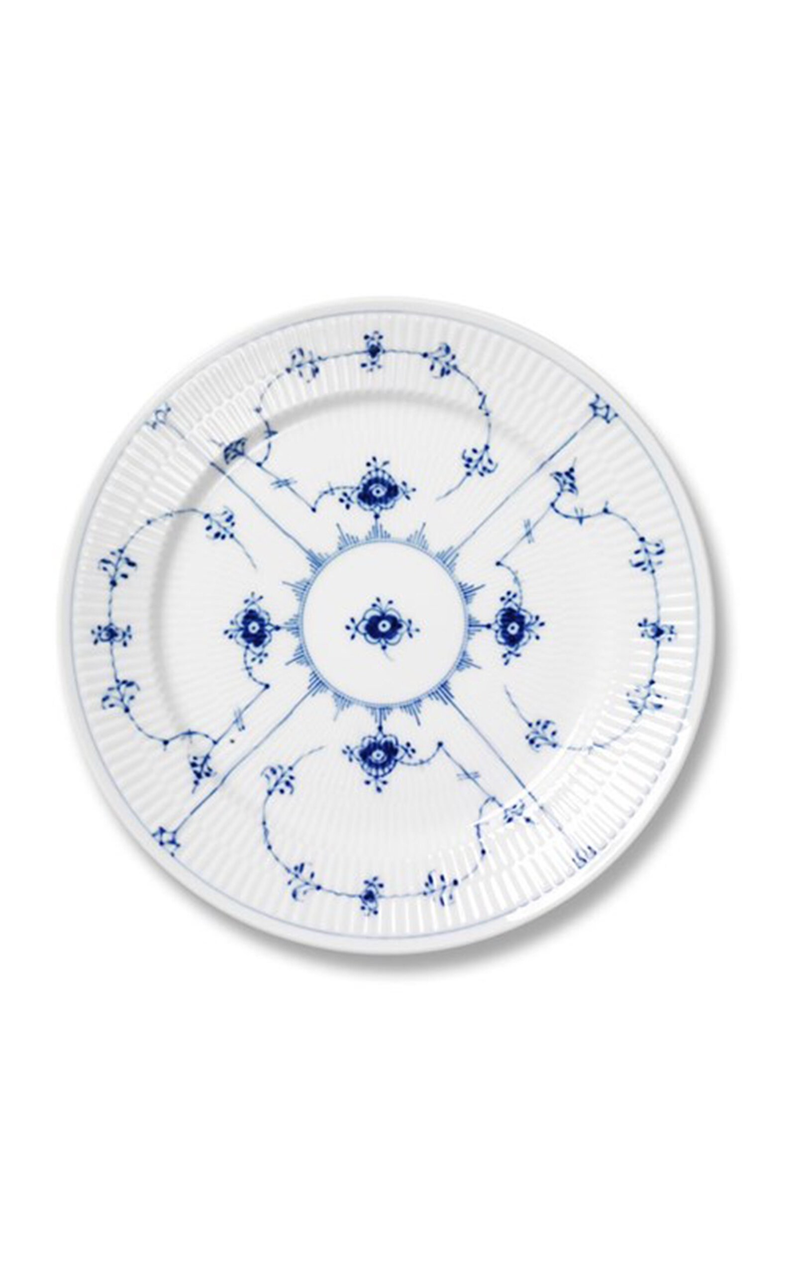 Shop Royal Copenhagen Fluted Porcelain Dinner Plate In Blue
