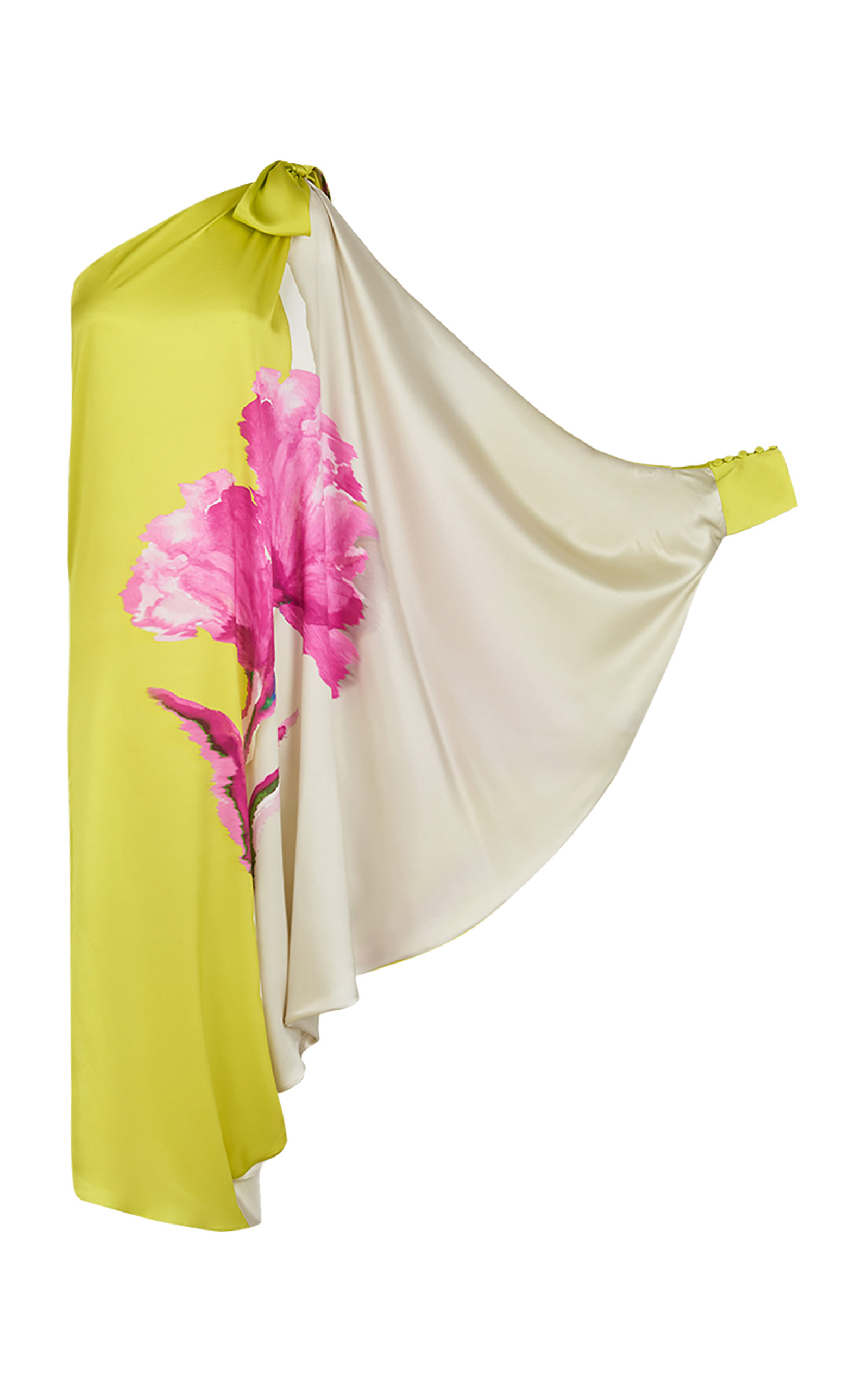 Silvia Tcherassi Women's Crema Asymmetric Silk Tunic Dress