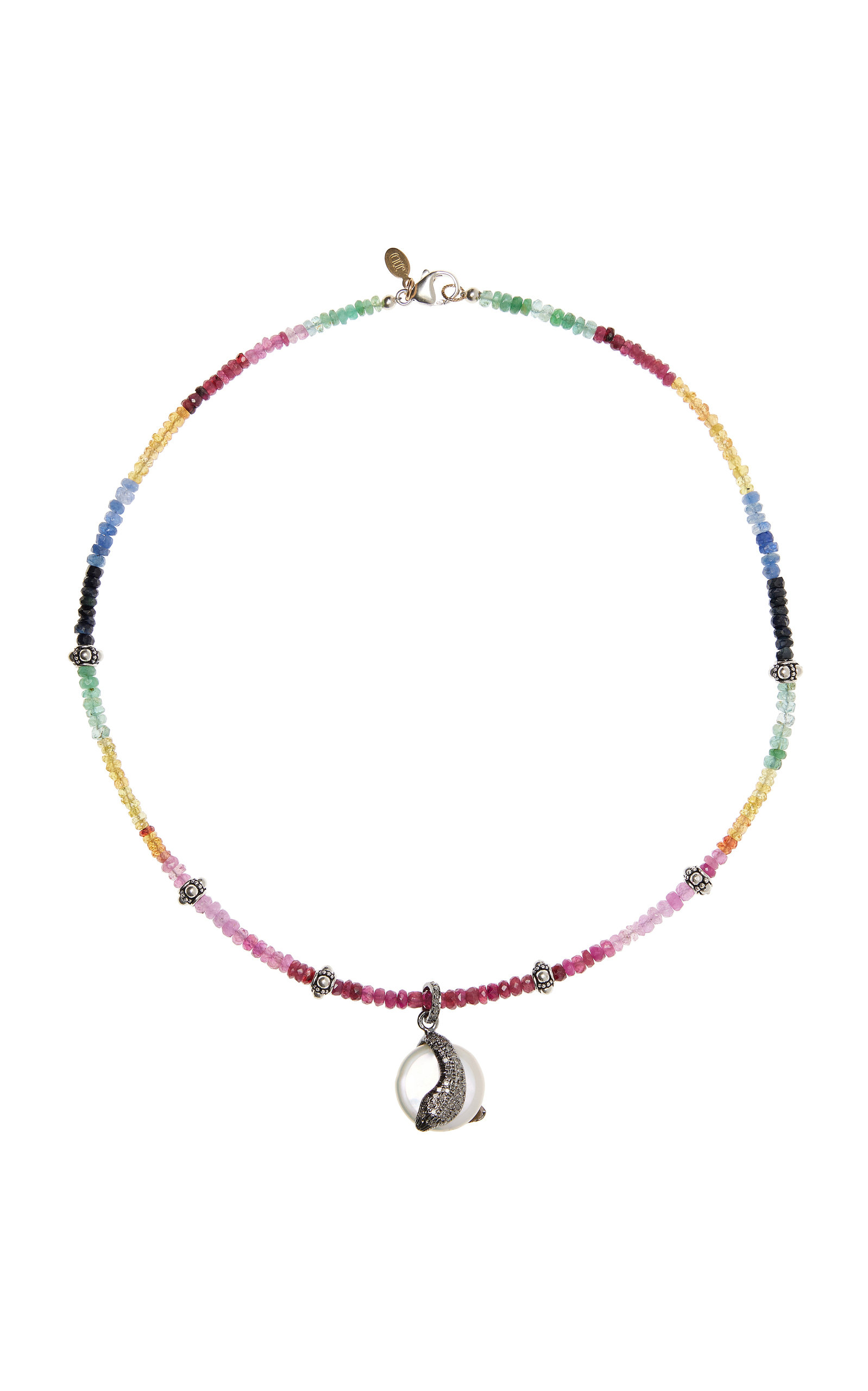Joie DiGiovanni Women's Ruby; Emerald and Sapphire Diamond Snake Necklace