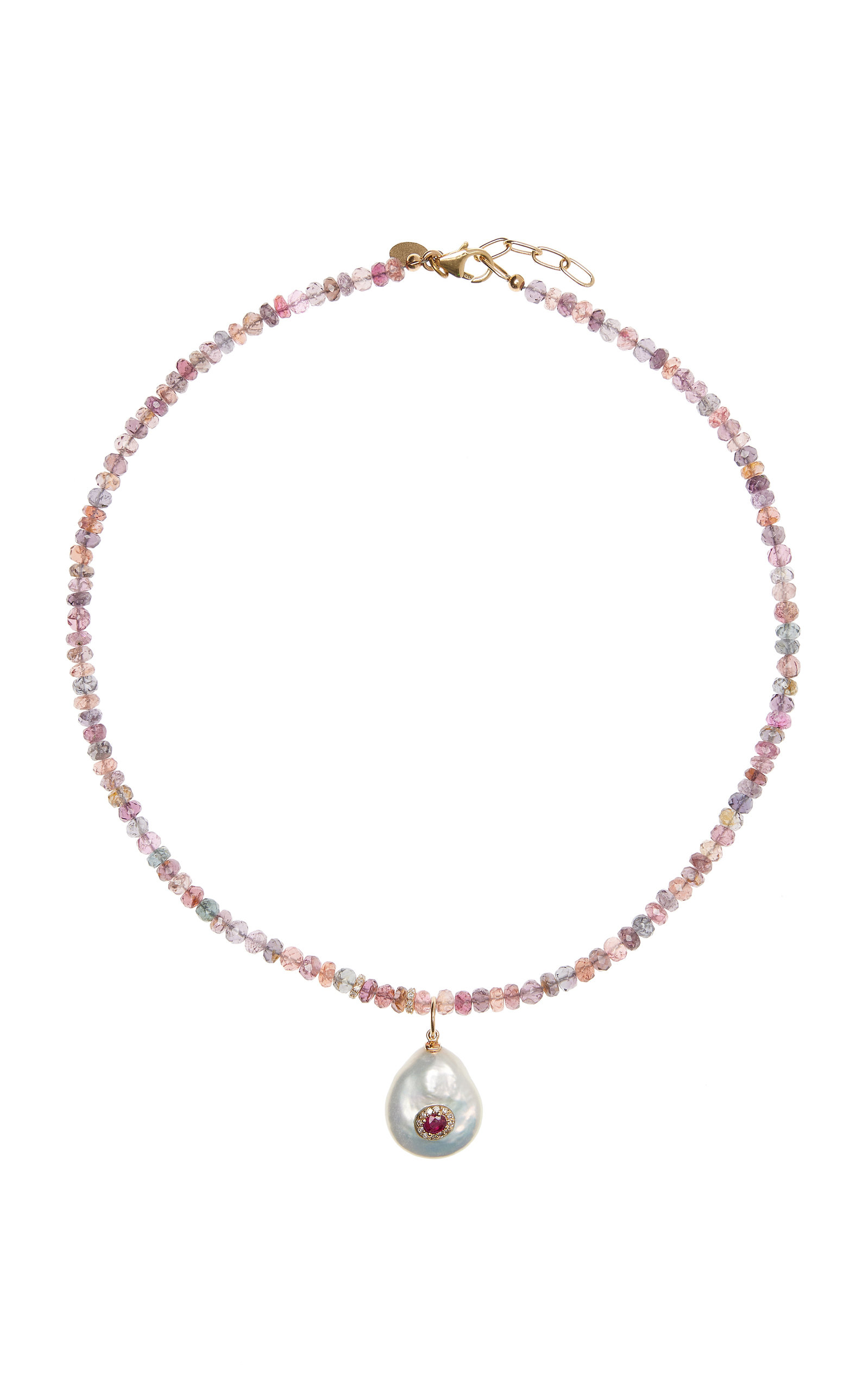 Joie DiGiovanni Women's Gemburst Diamond Rainbow Jam Necklace