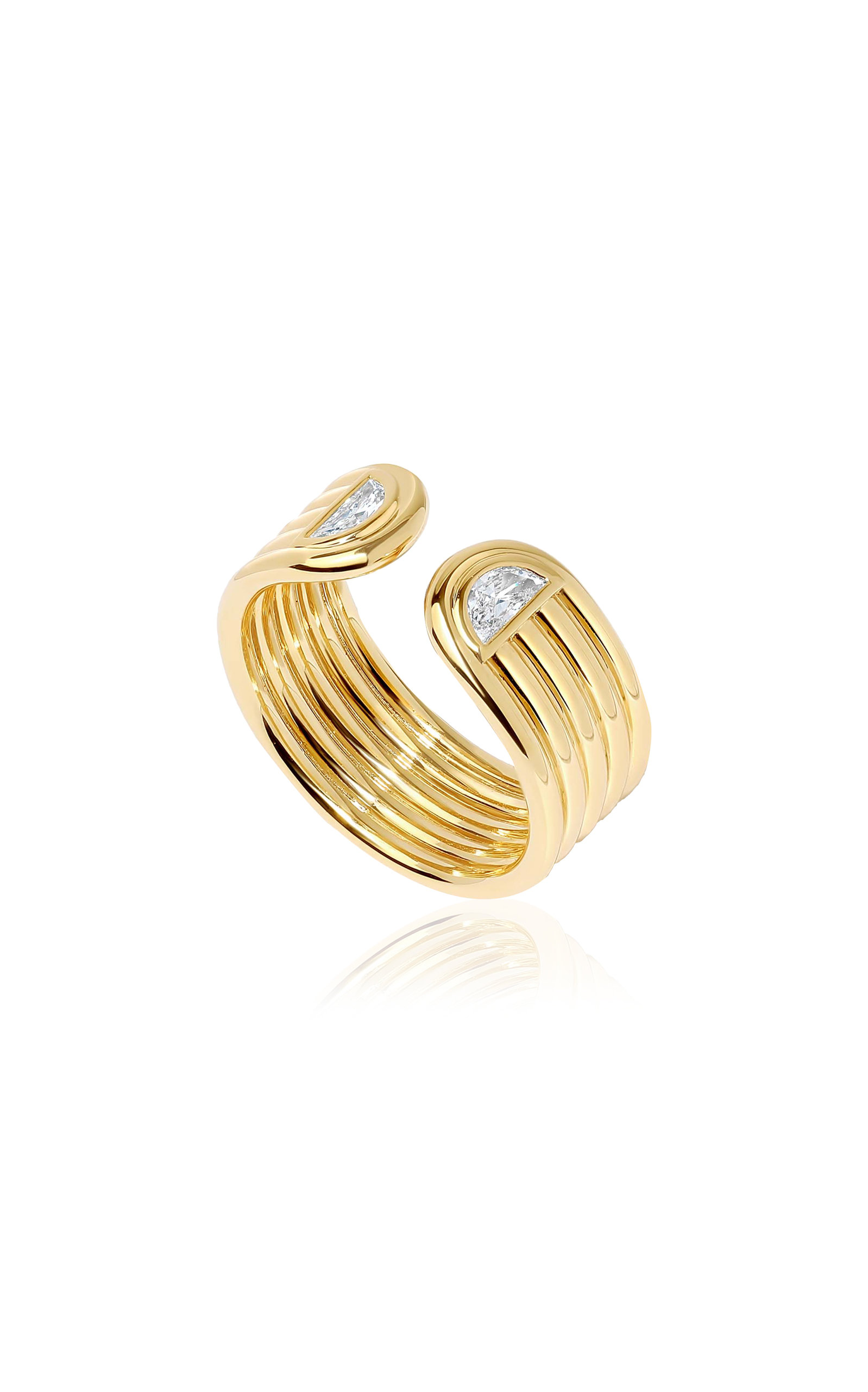 Marmara 18K Yellow Gold Diamond Ring