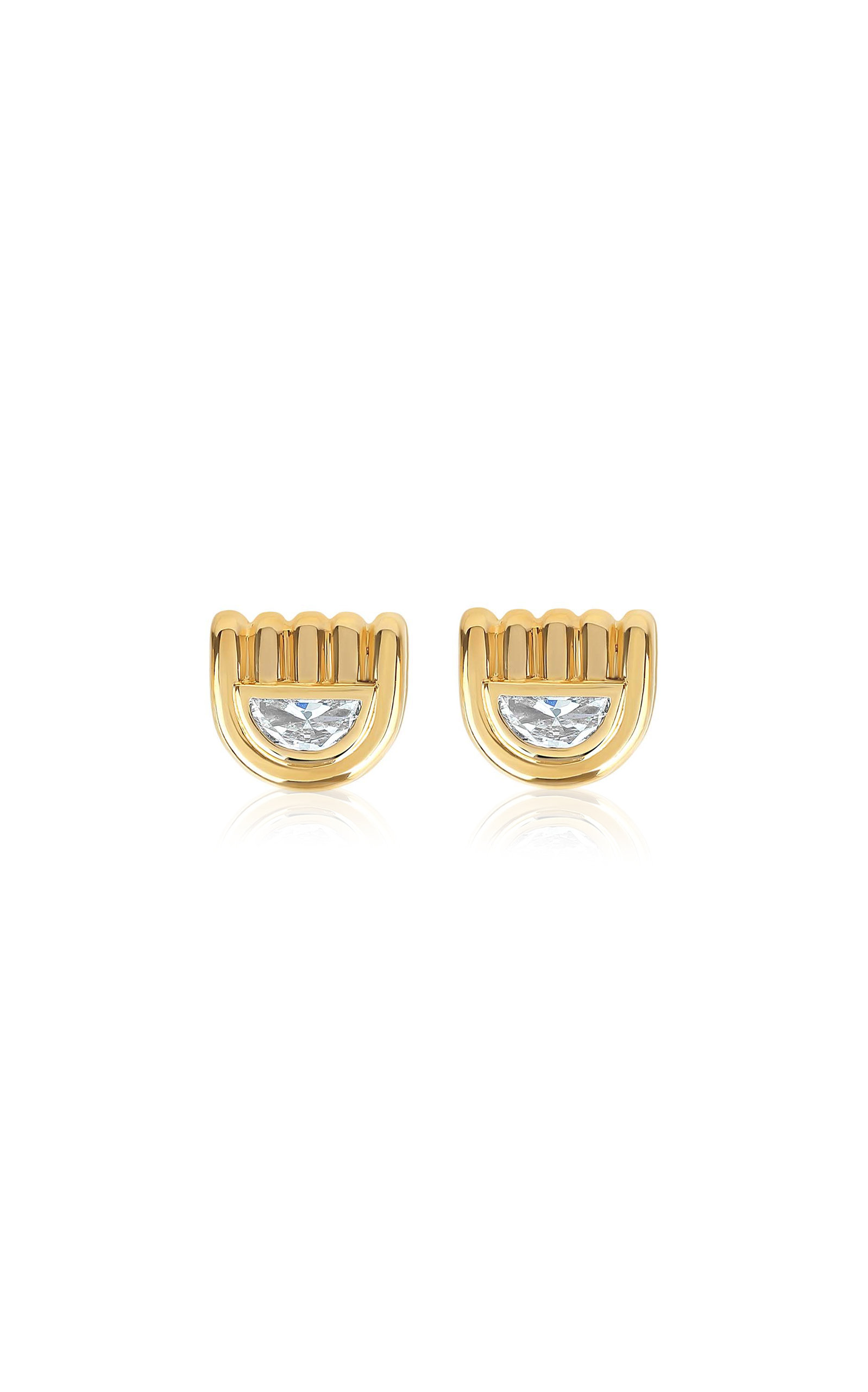 Marmara 18K Yellow Gold Diamond Earrings