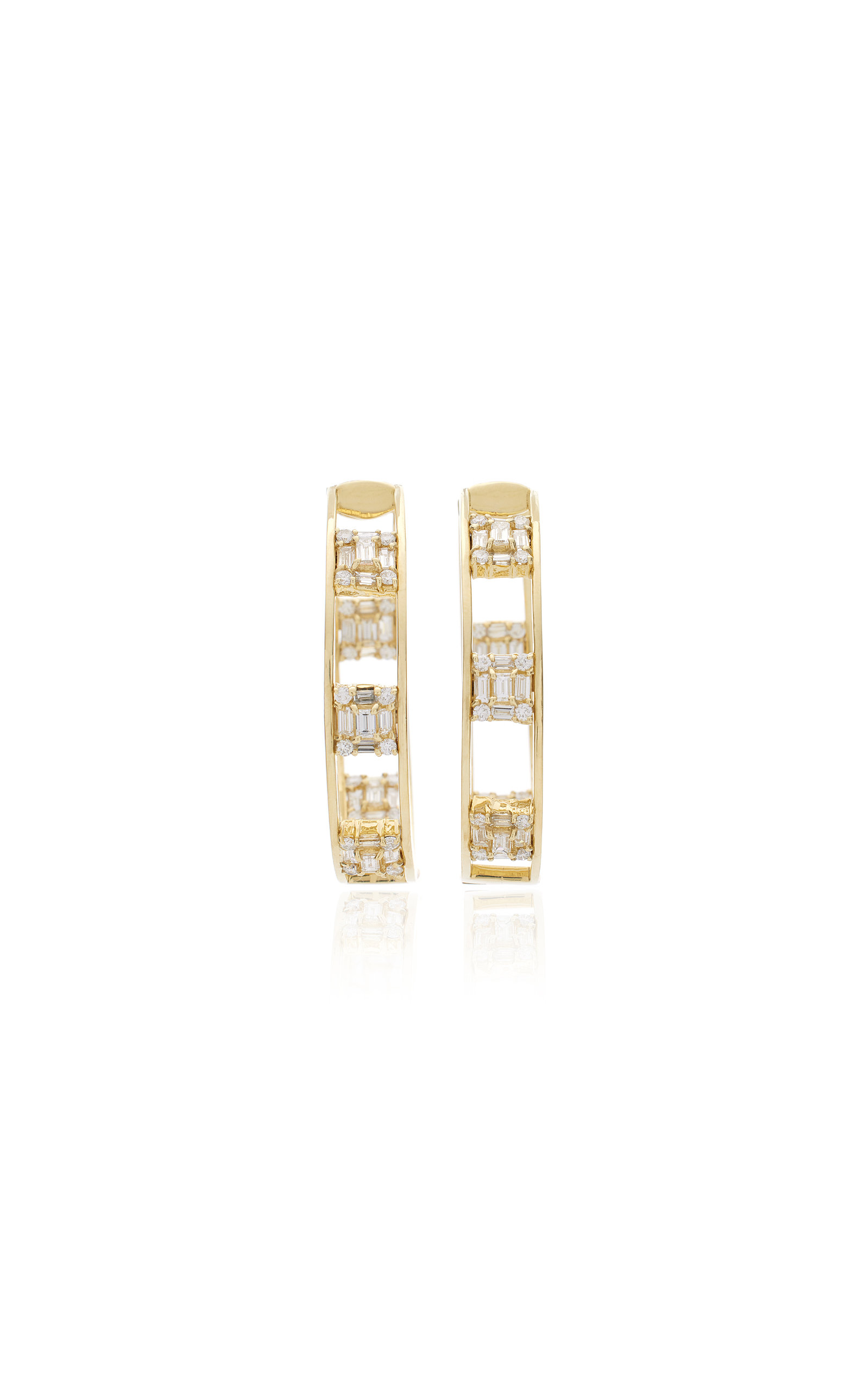 Mindi Mond Women's Clarity 18k Yellow Gold Diamond Hoop Earrings