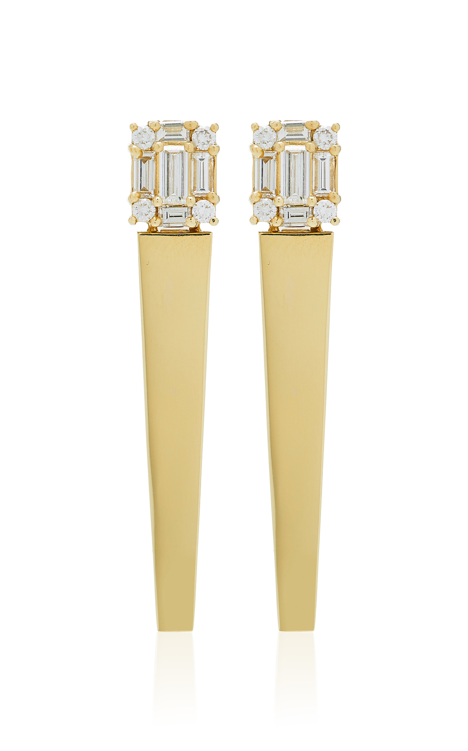 Mindi Mond Women's Clarity Polished 18K Gold Icicle Earrings