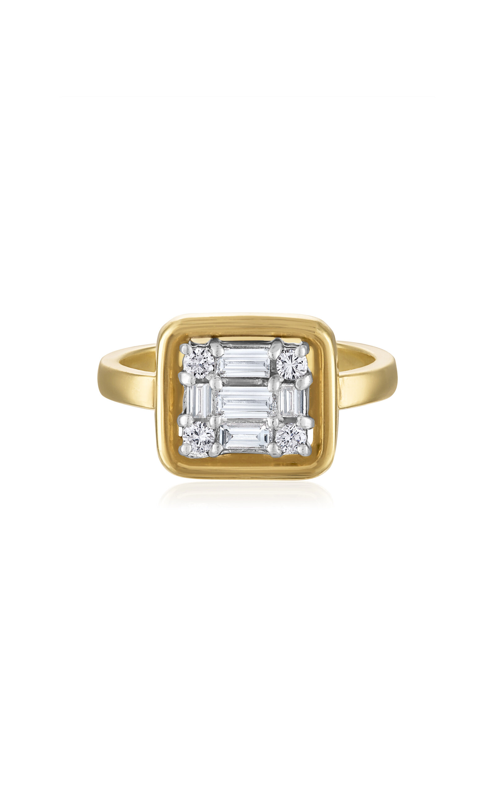 Clarity 18K Gold Framed Diamond Ring