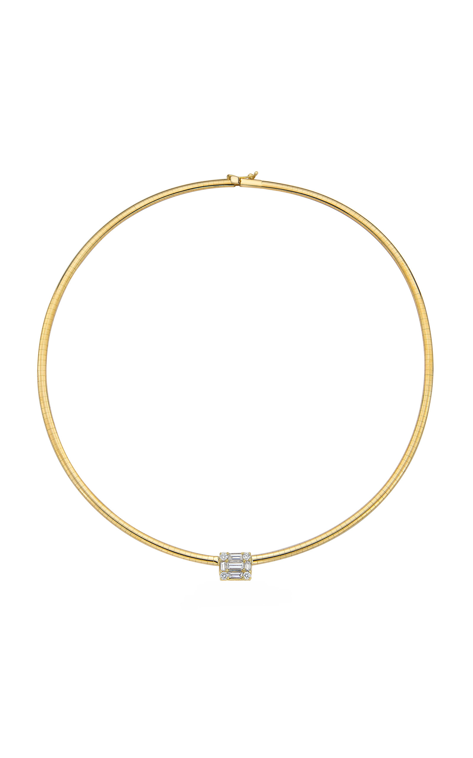 Mindi Mond Women's Clarity Cube 18K Gold Diamond Choker