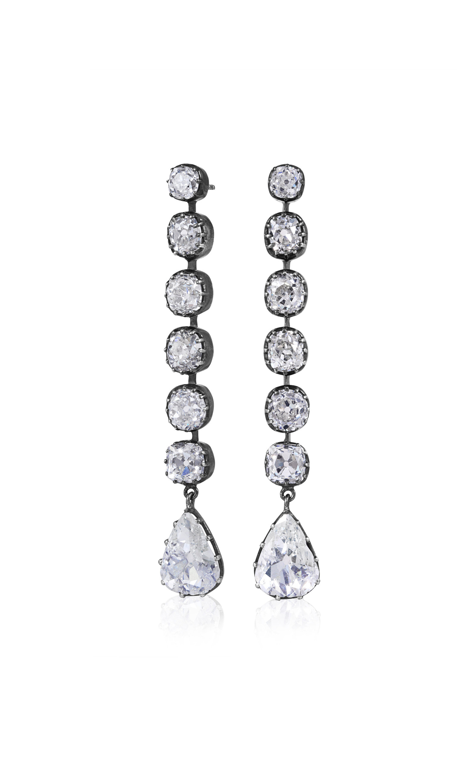 Mindi Mond Women's Iconic Old Cut Line Diamond Earrings
