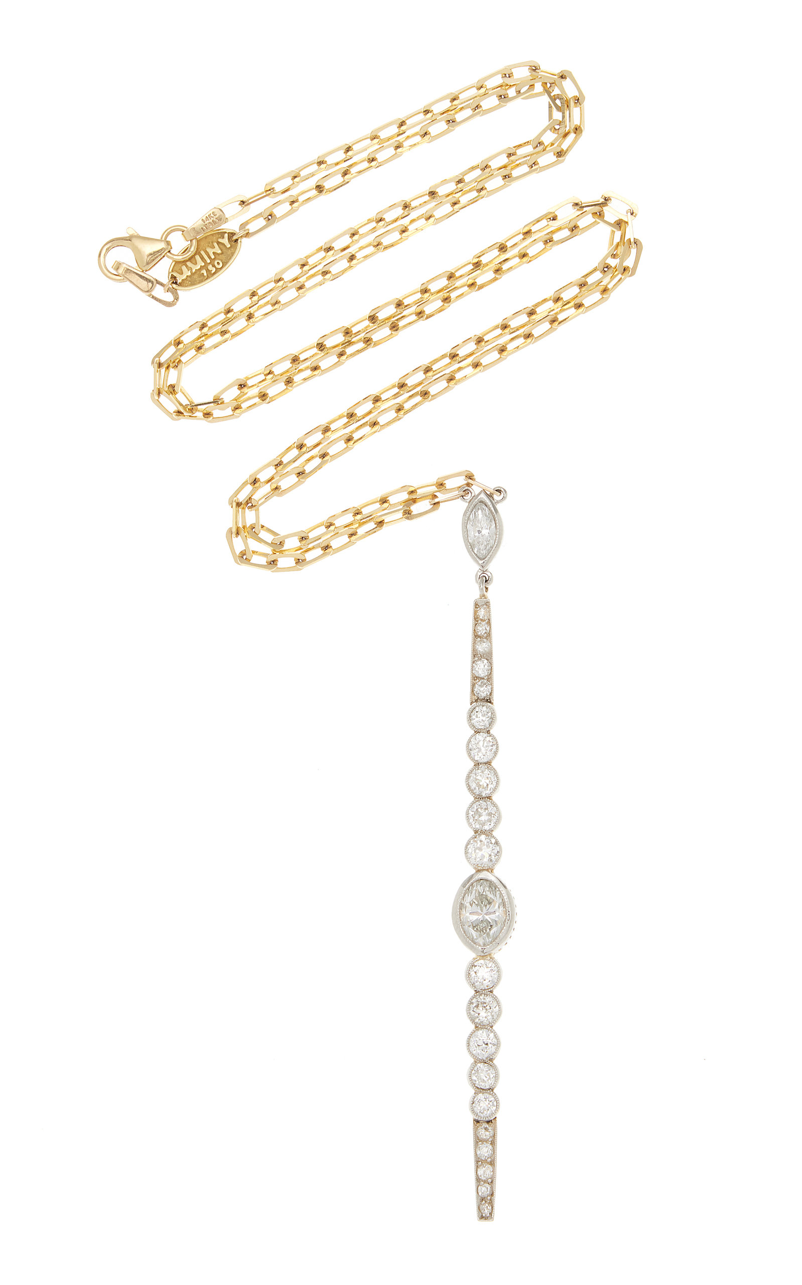 Mindi Mond Women's Platinum Diamond Necklace In White