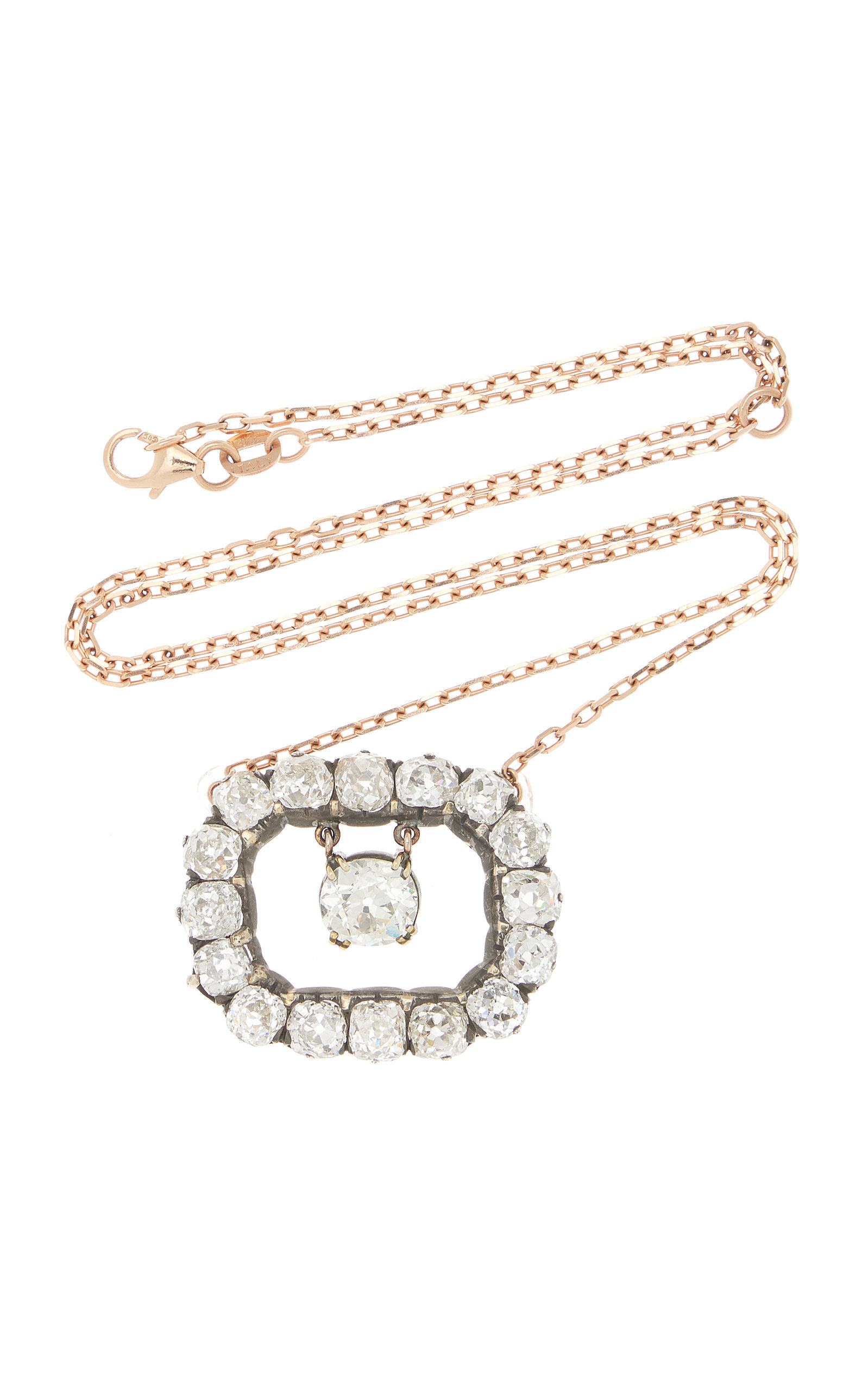 Mindi Mond Women's Swinging 14K Rose Gold Diamond Necklace