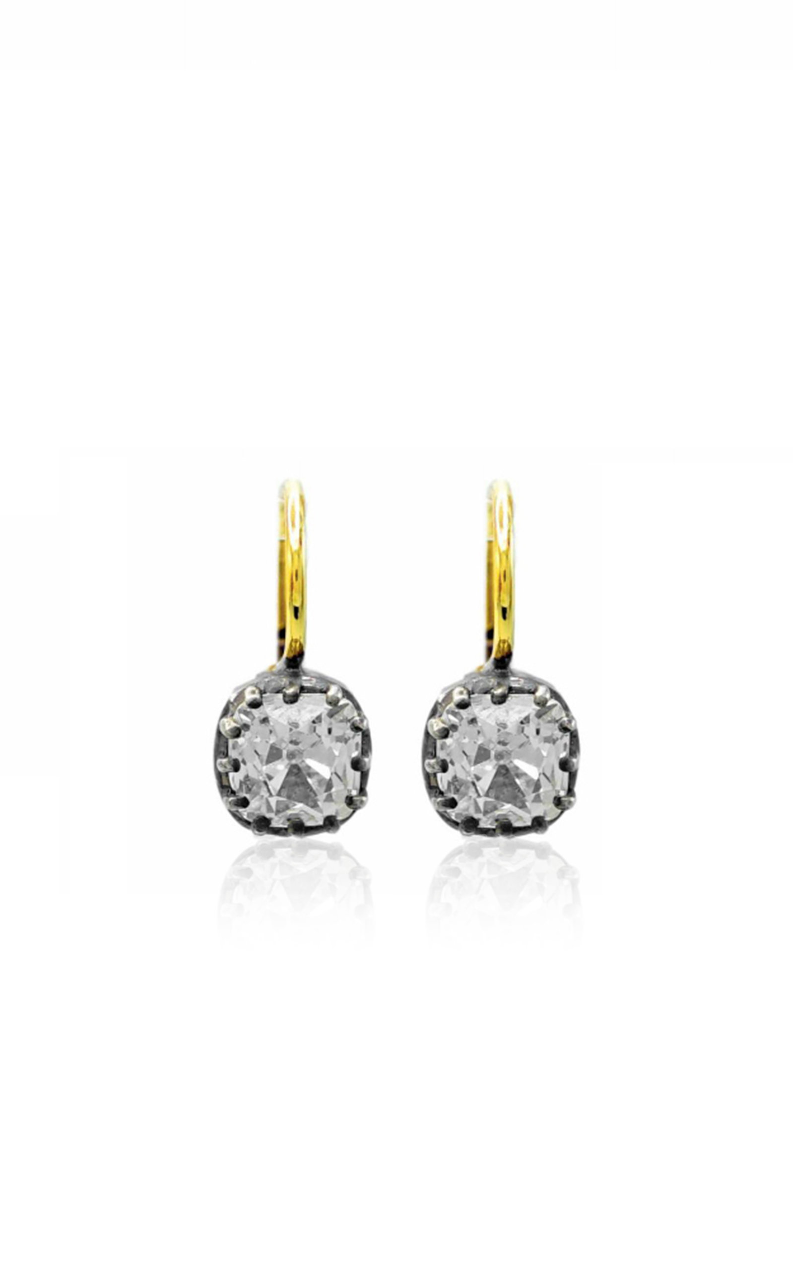 Mindi Mond Women's Custom Cushion Cut Diamond Drop Earrings