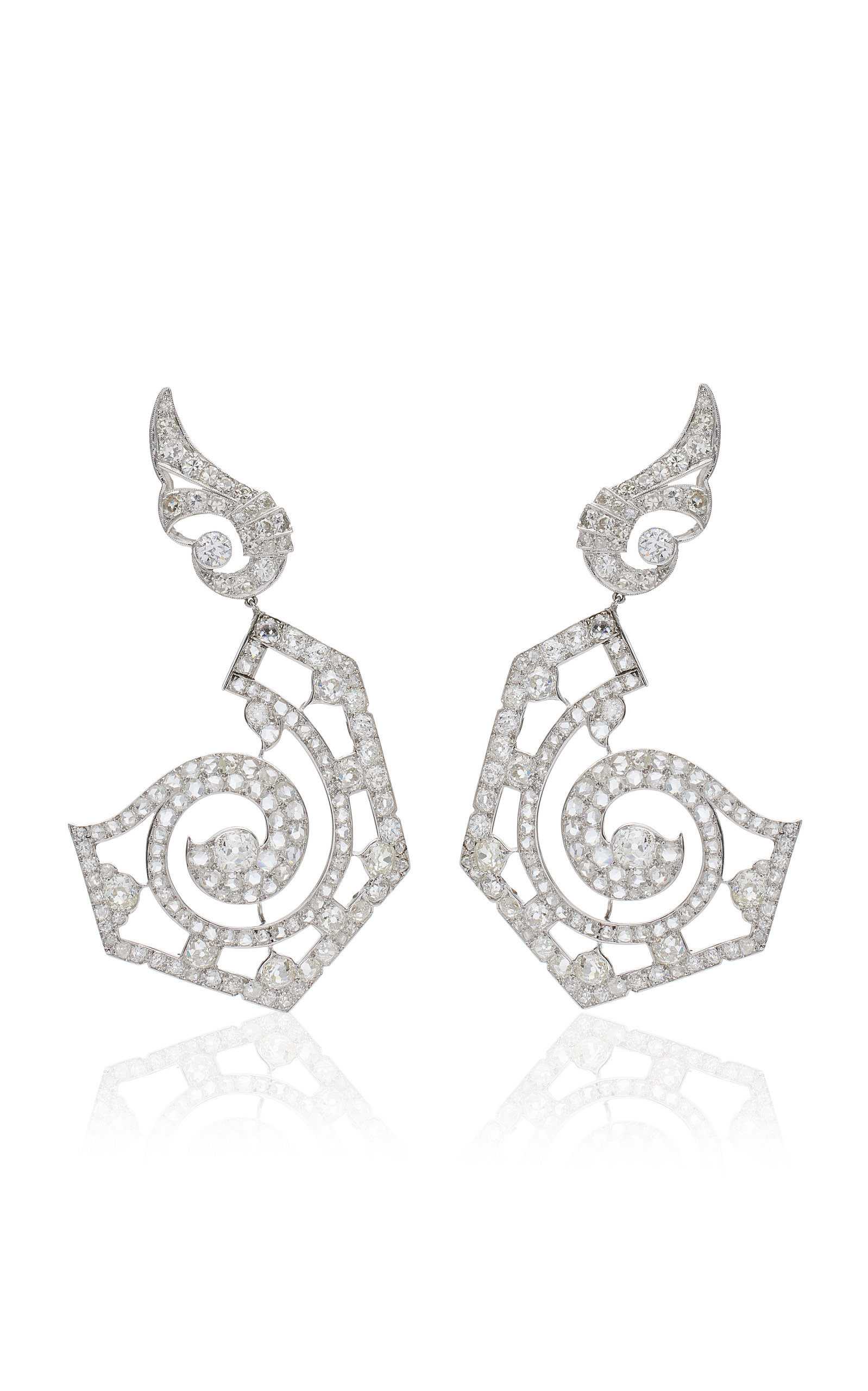 Mindi Mond Women's Mega Galaxy Platinum Diamond Earrings In White