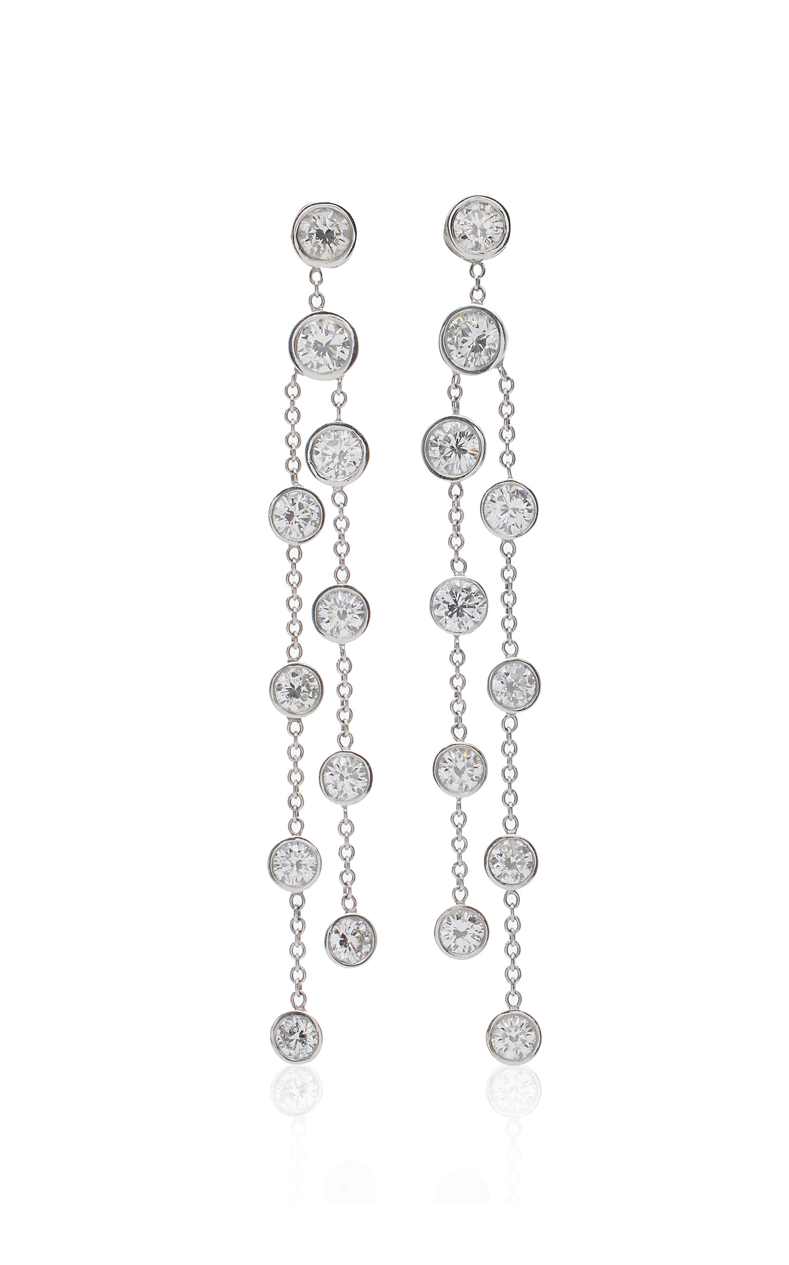 Mindi Mond Women's Dripping 18k White Gold Diamond Earrings
