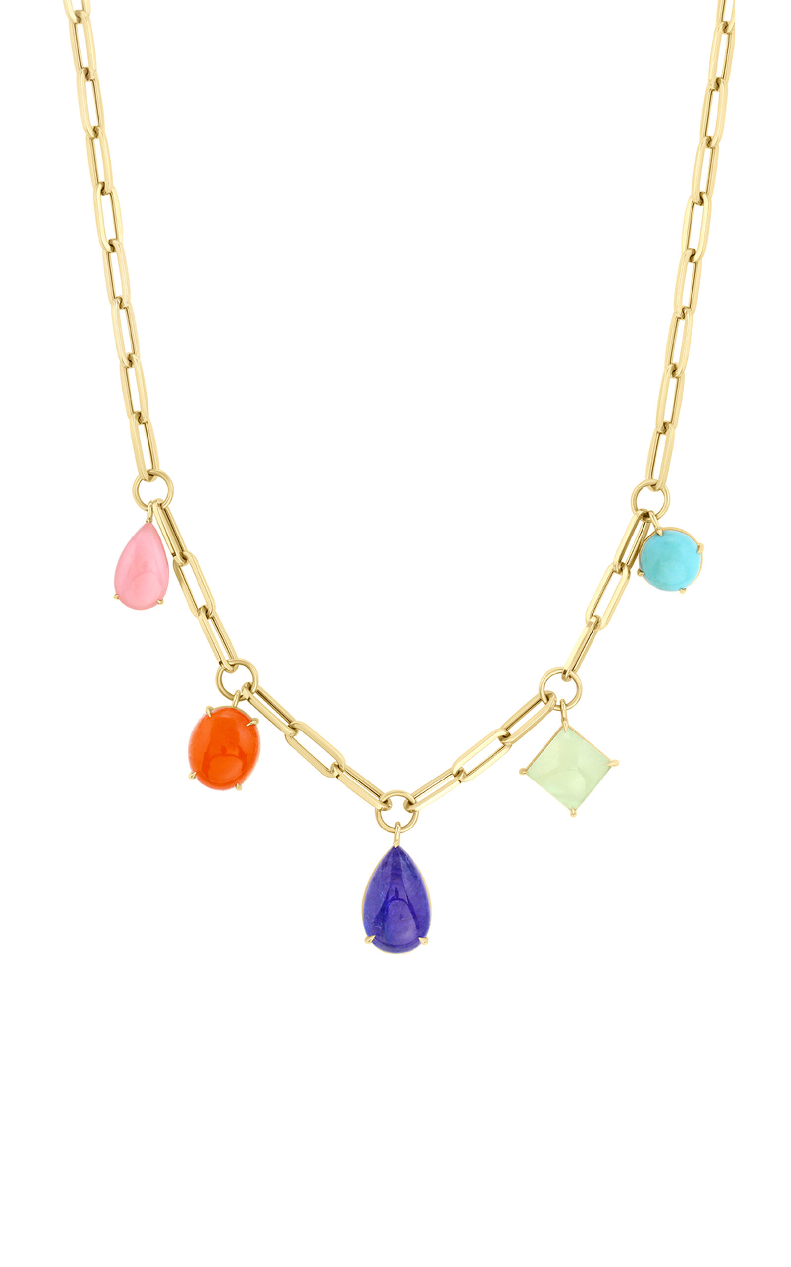 M.spalten Women's Jumbo Gemfetti One-of-a-kind 14k Yellow Gold 5-stone Necklace In Multi