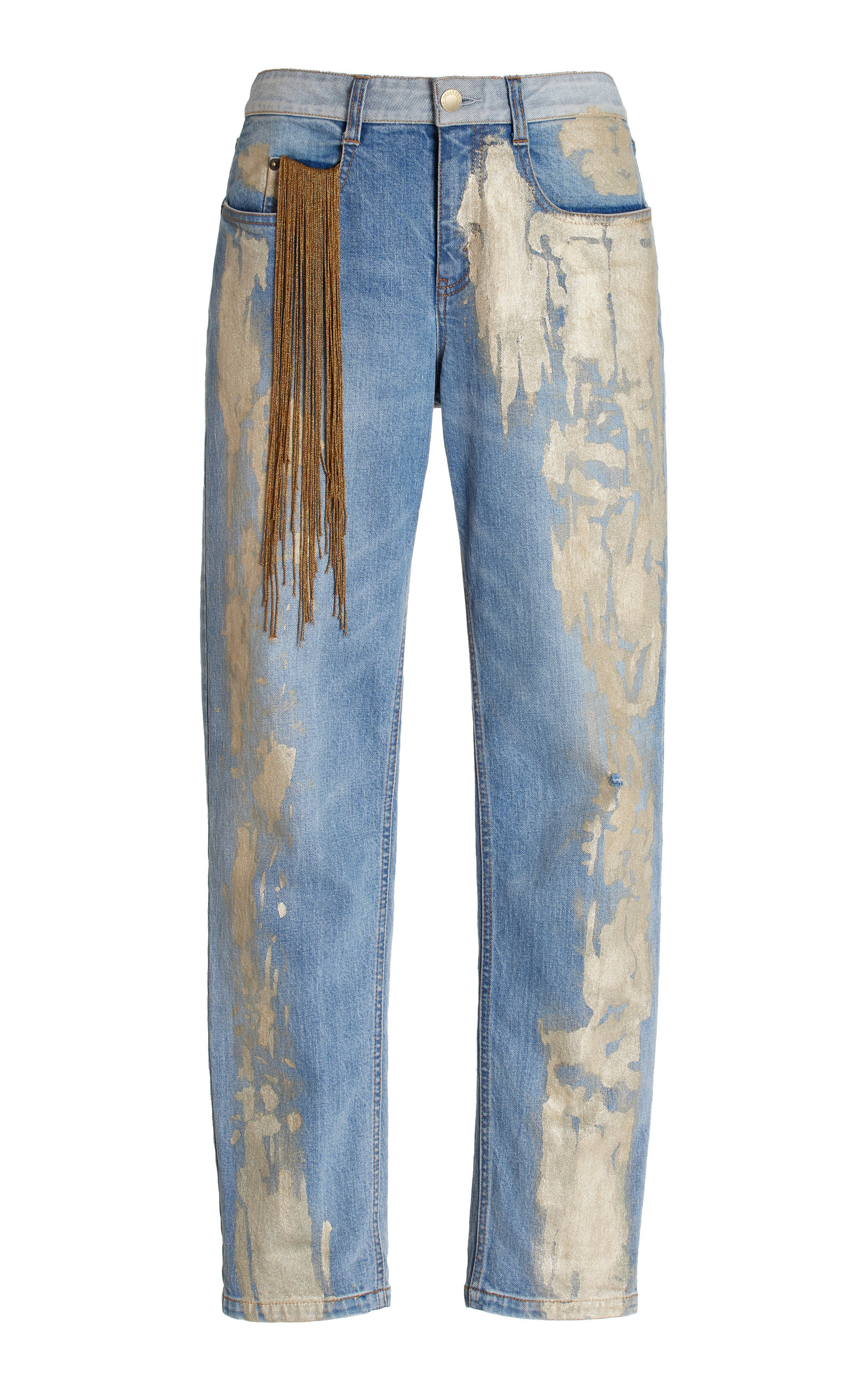 Hellessy Women's Ziggy metallic detail stretch cotton Jeans