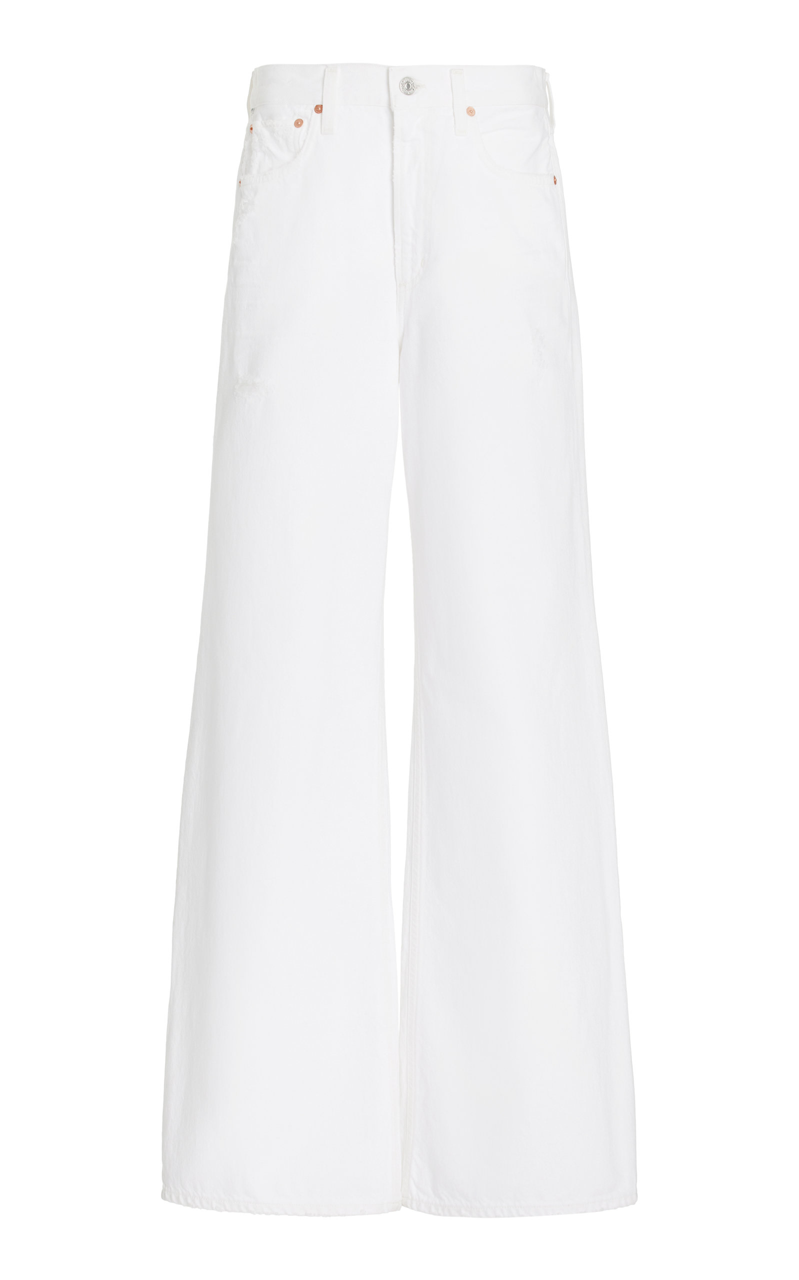 Citizens Of Humanity Paloma Rigid Baggy Jeans In White