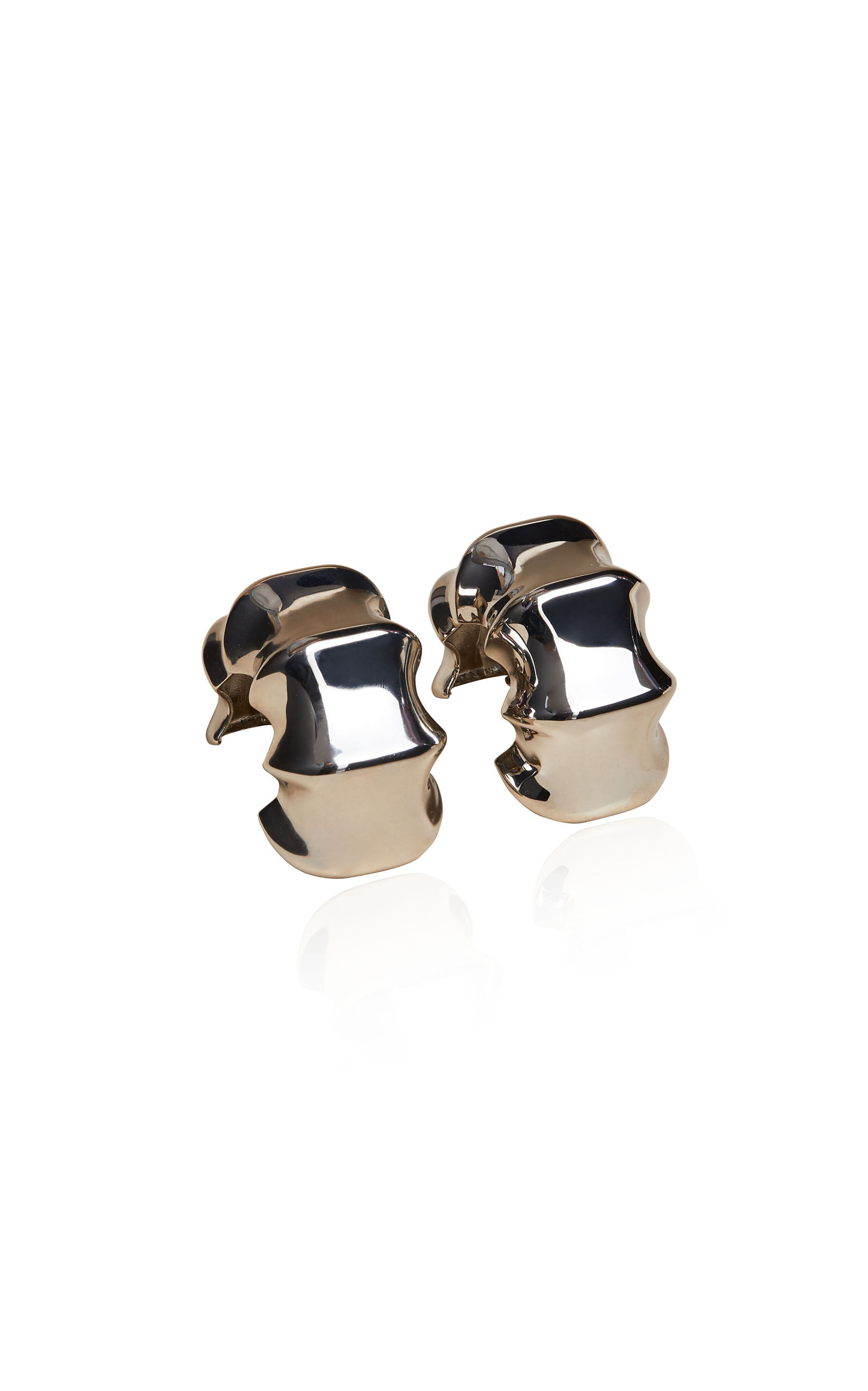 Khaite Women's Julius Loop Medium Silver-Plated Brass Earrings