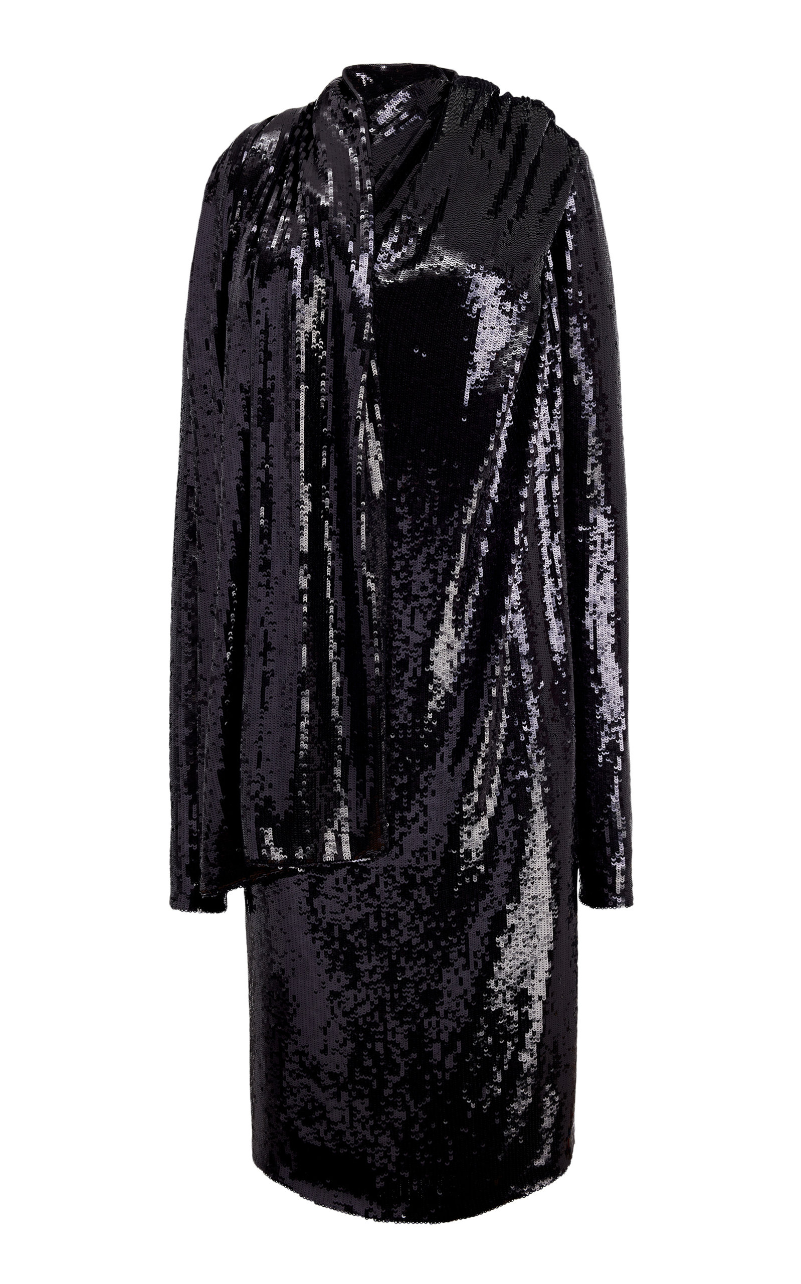 Khaite Women's Shaz Sequinned Fringe-trimmed Dress In Black,white ...