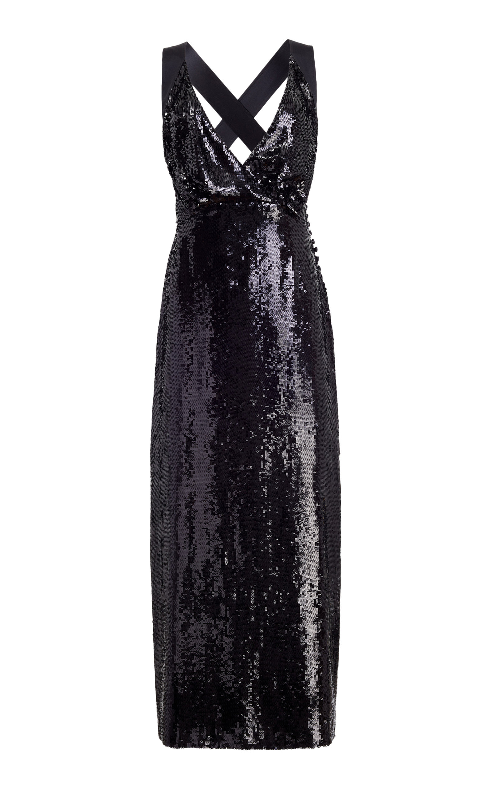 KHAITE MILO SEQUINNED MIDI DRESS