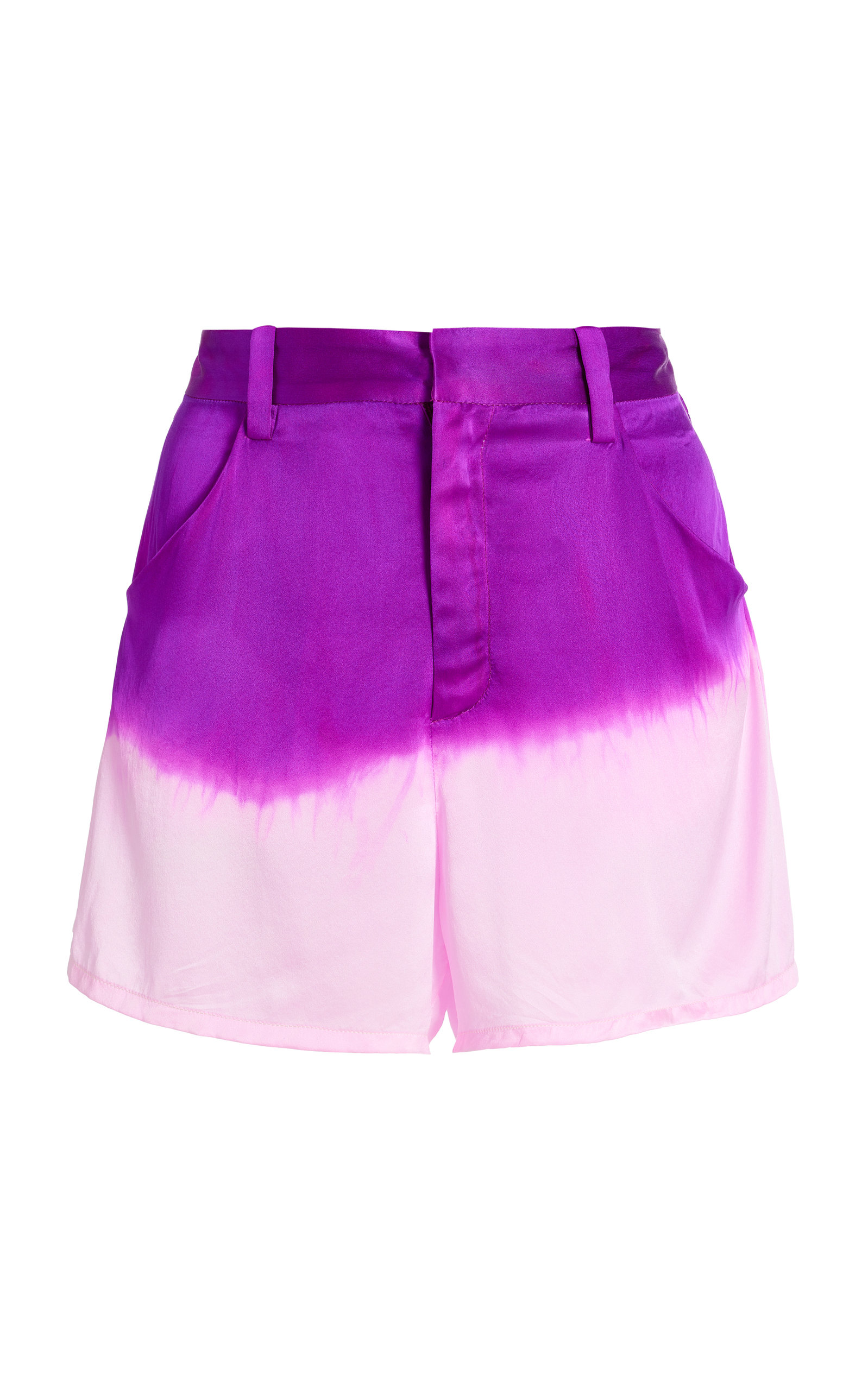 Alejandra Alonso Rojas Women's Dip-Dyed Silk Mini Shorts