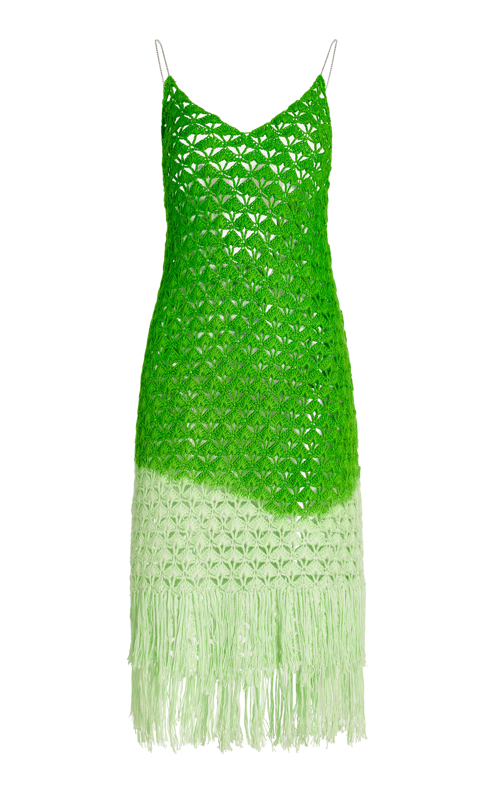 Alejandra Alonso Rojas Women's Crochet Silk Mini Dress