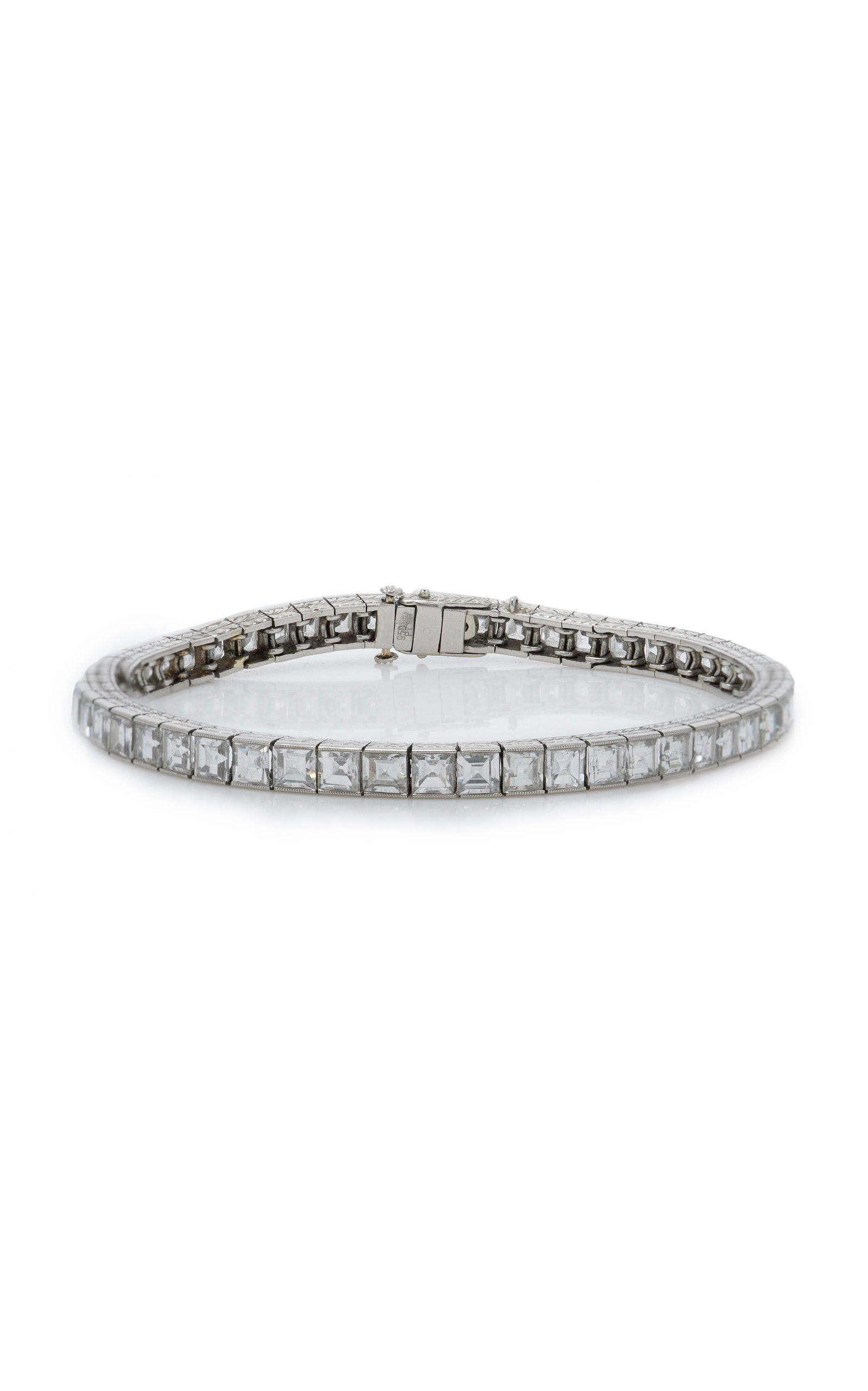 Mindi Mond Women's Platinum Deco Diamond Bracelet
