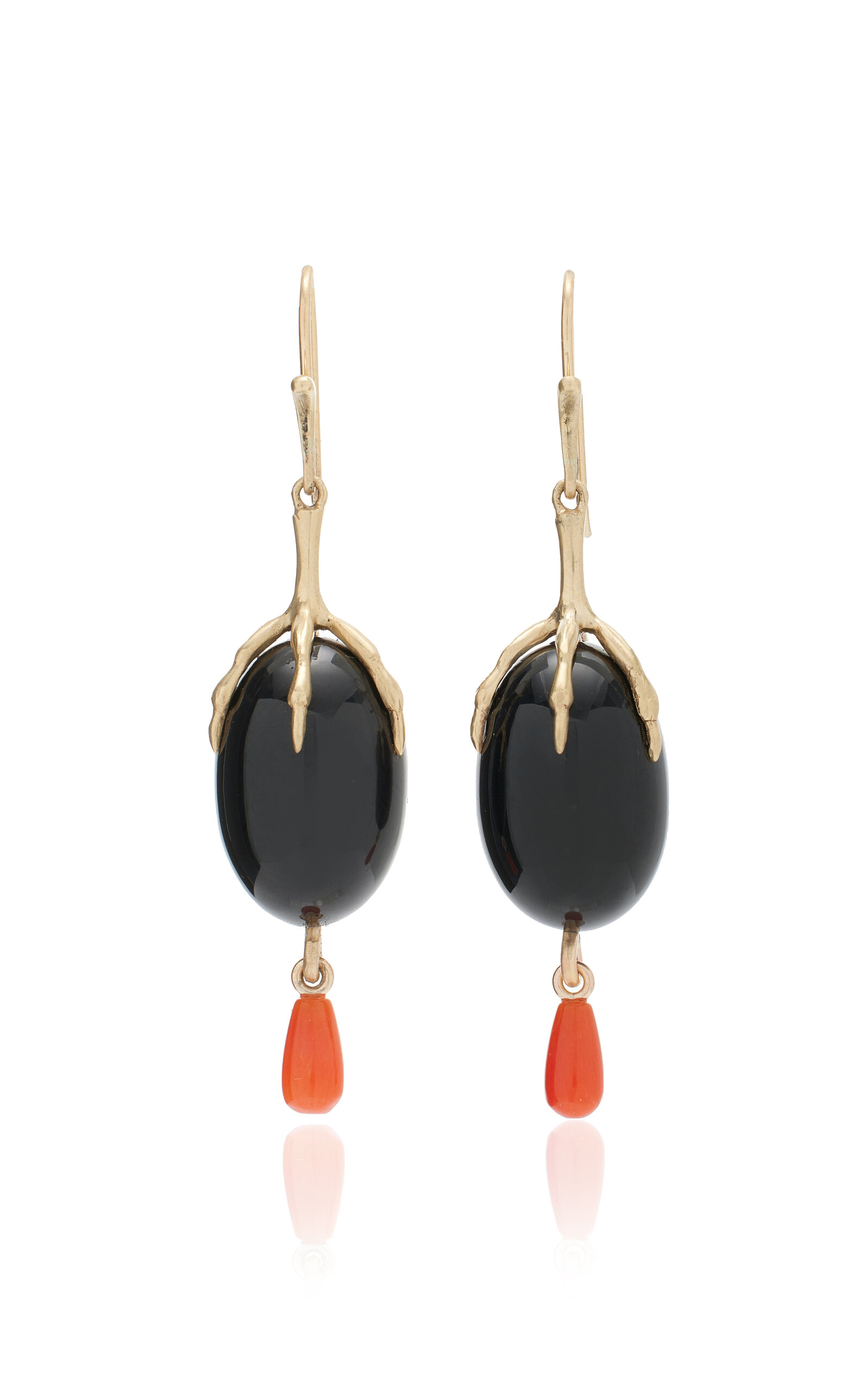 Annette Ferdinandsen Women's 14K Gold Pearl; Onyx And Diamond Earrings