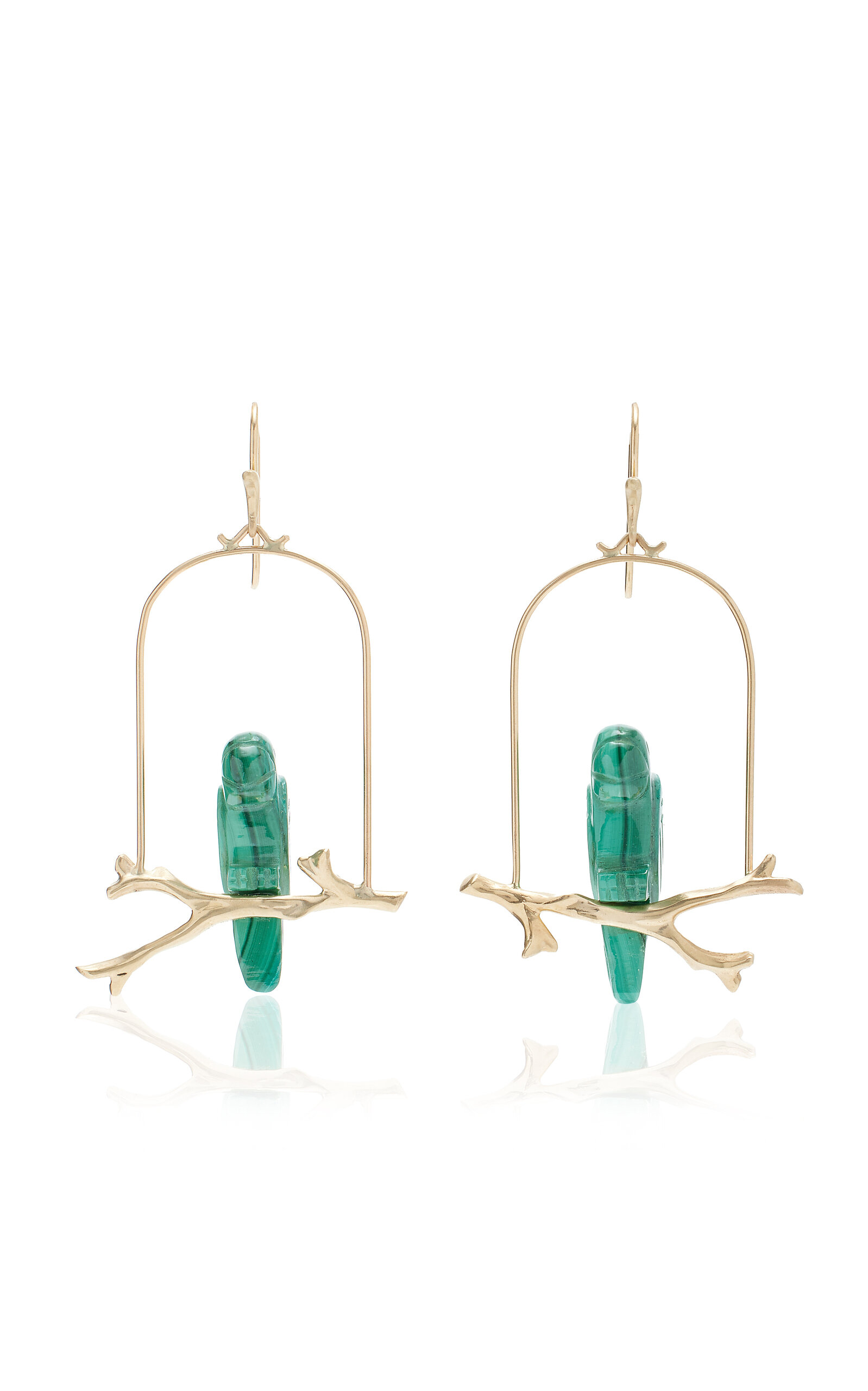 Annette Ferdinandsen Women's 14K Gold Malachite Earrings