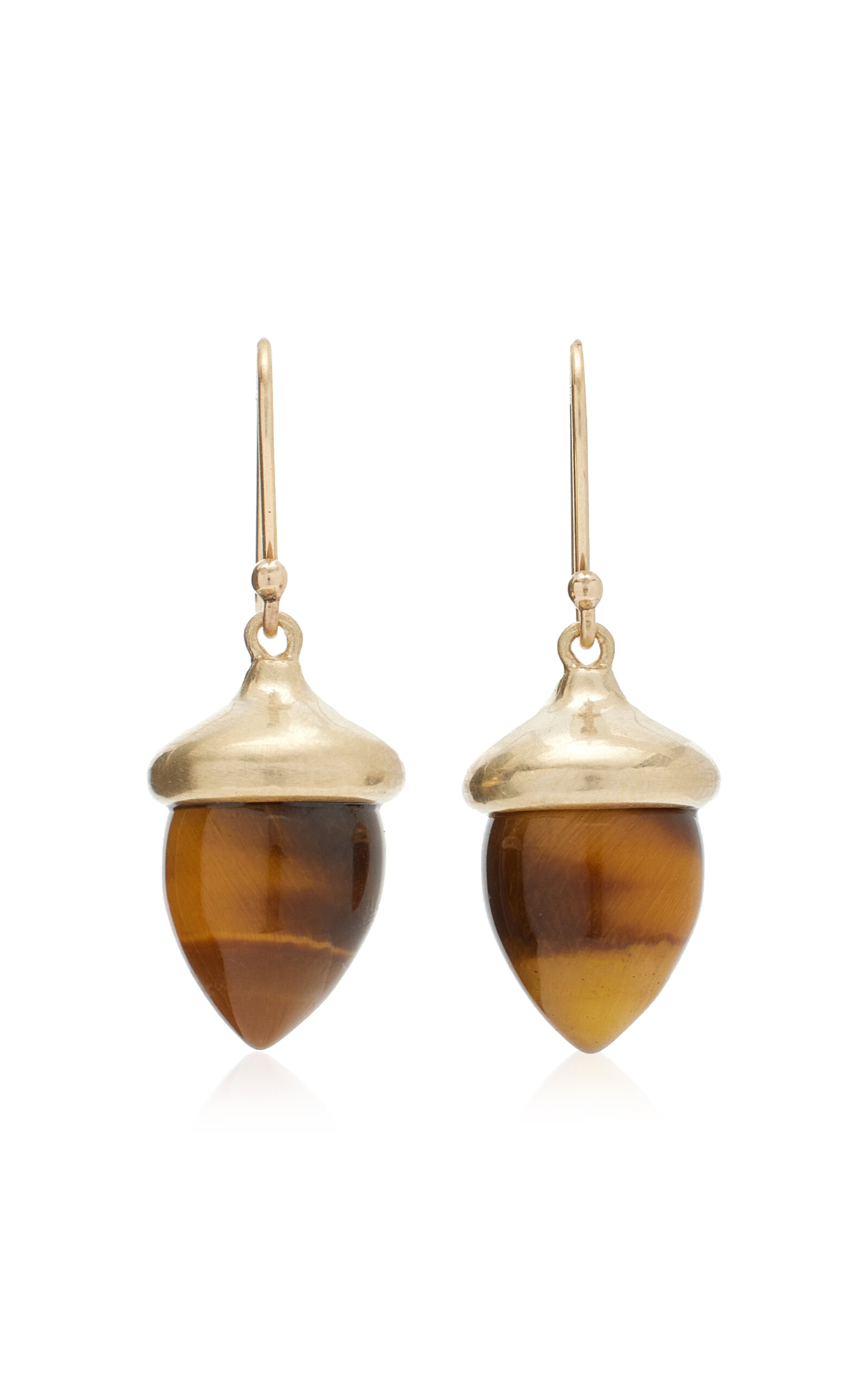 Annette Ferdinandsen Women's 14K Yellow Gold Tigers Eye Earrings