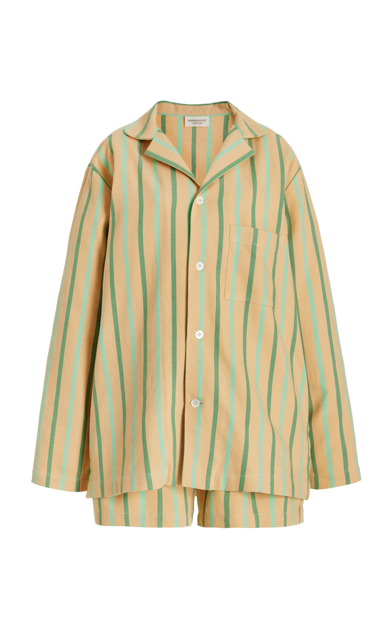Marrakshi Life Women's Exclusive Cotton Pajama Shirt & Shorts Set