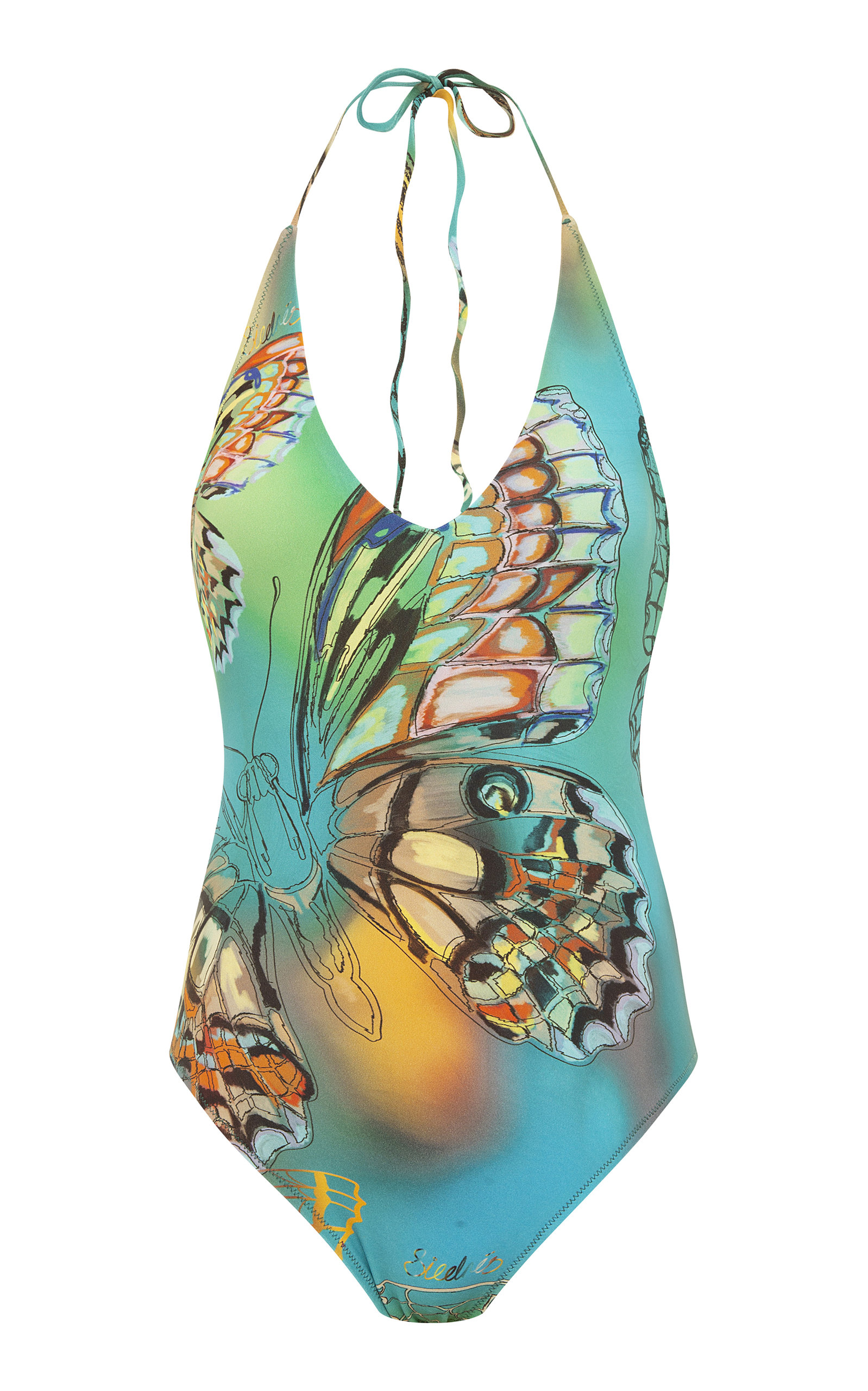 SIEDRÉS Jami Butterfly Print One Piece - Multi
