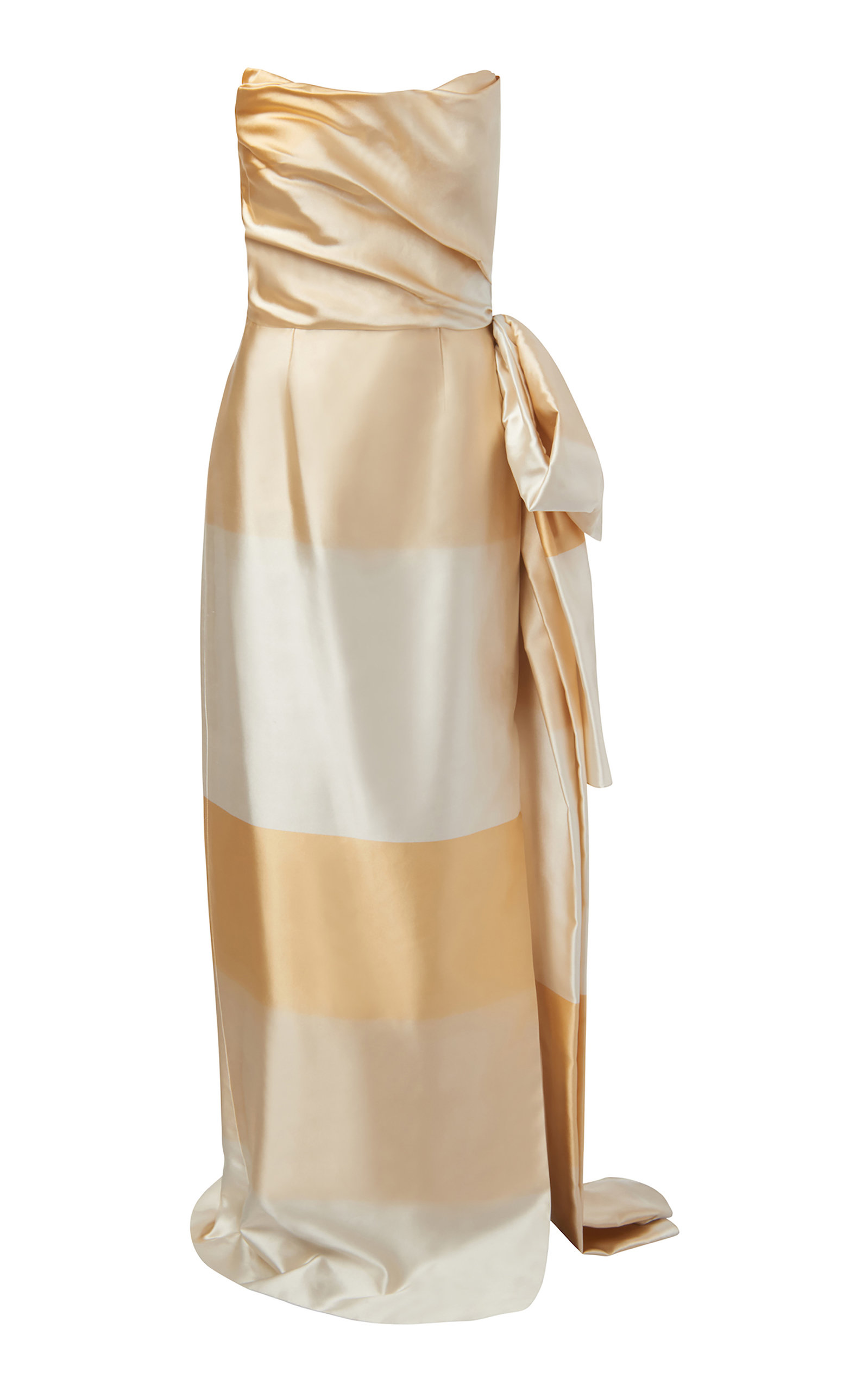 MARKARIAN ATHENA STRAPLESS SILK GOWN