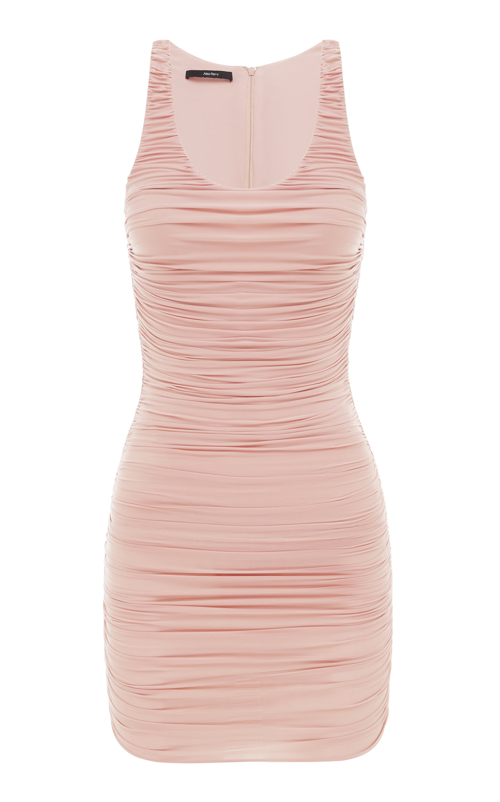 Alex Perry Women's Aiden Lycra Ruched Mini Dress In Pink