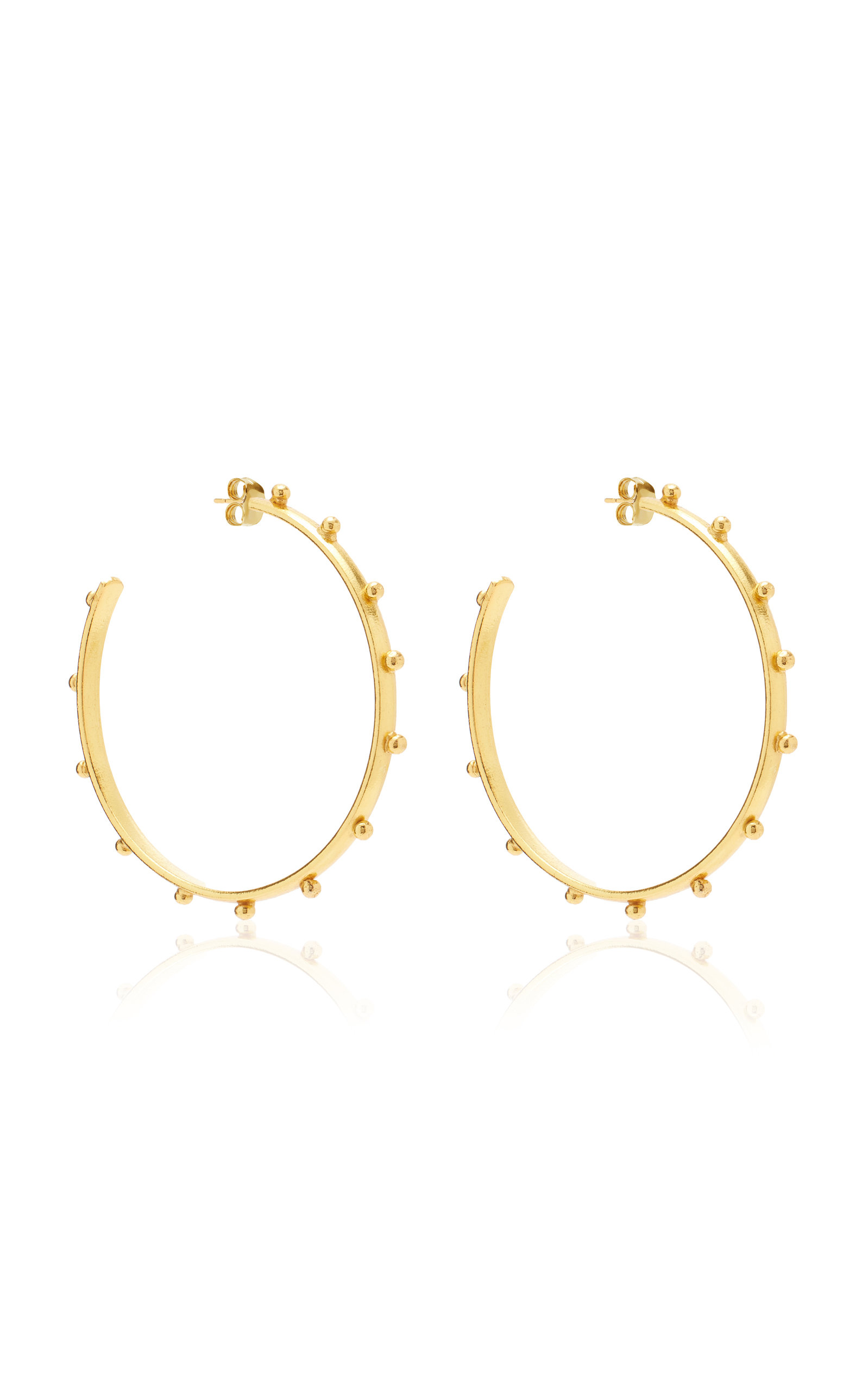 CrÃ©ole 22K Gold-Plated Hoop Earrings