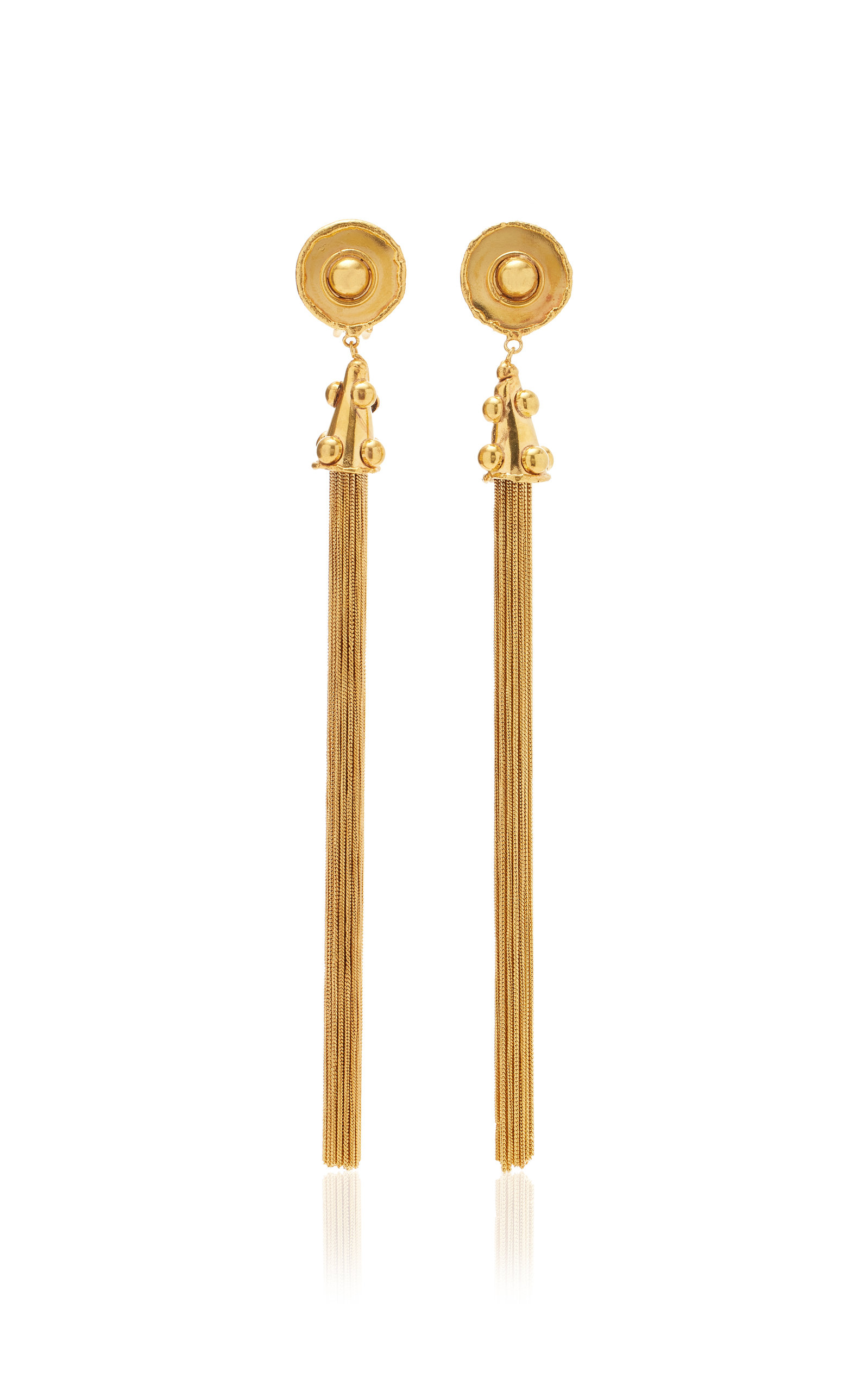 PomponXXL 22K Gold-Plated Earrings