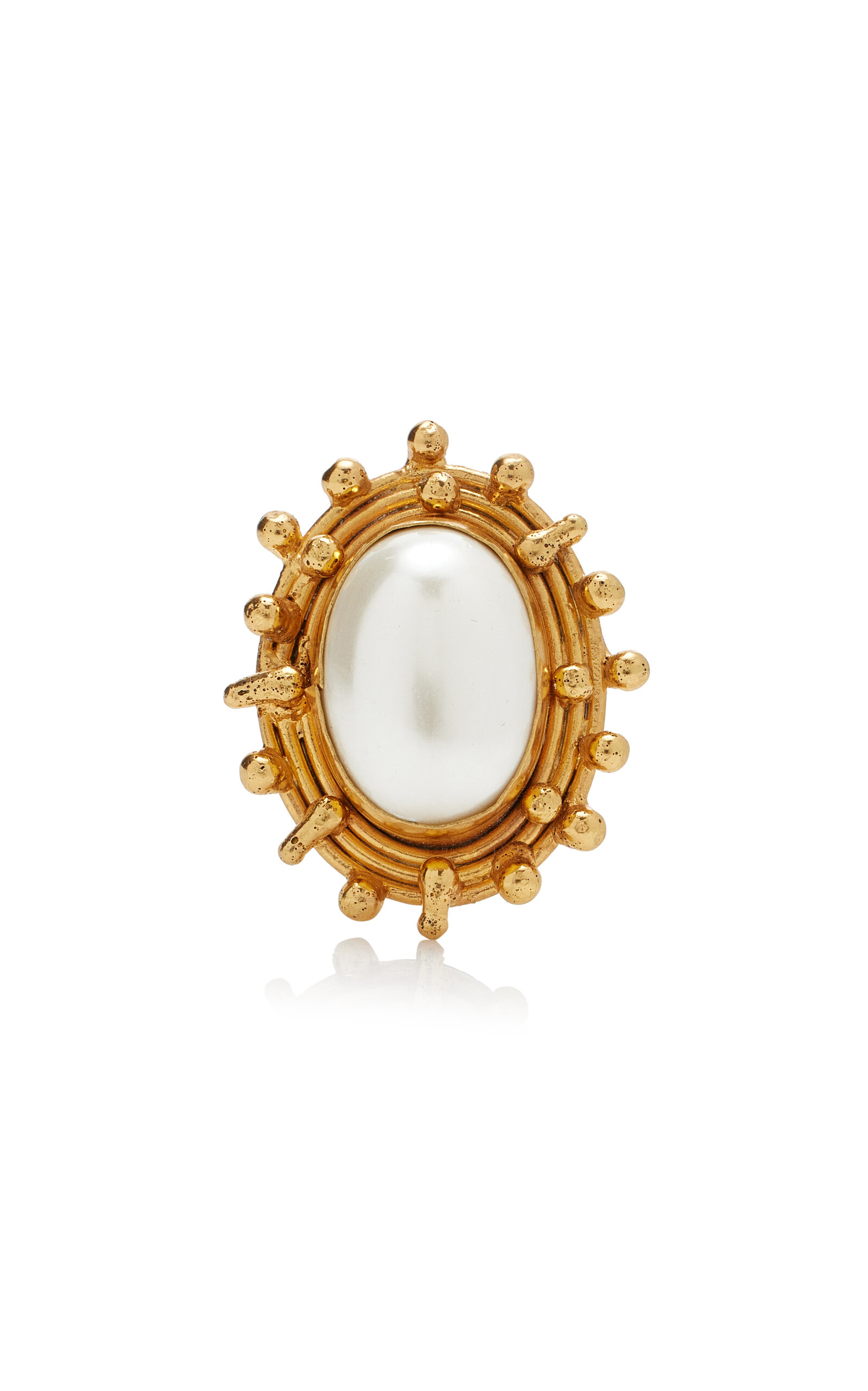 Pearl Stone Dot Ring