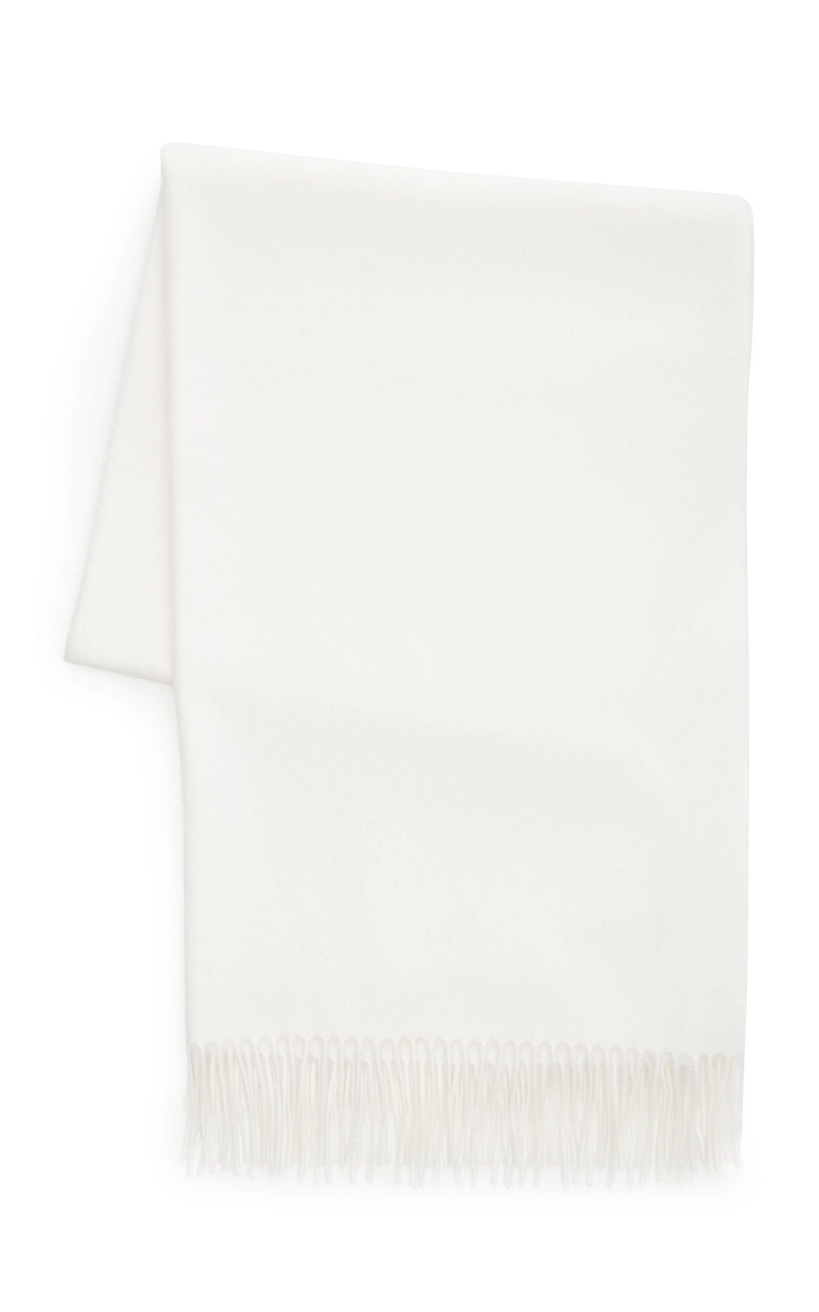 Colombo Cashmere Throw Blanket In Ivory