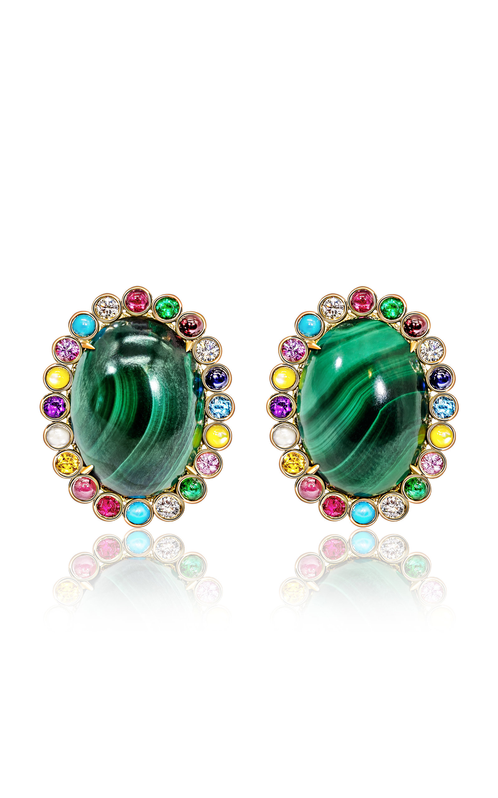 Aisha Baker Women's Music Box 18K Gold Multi-Stone Earrings