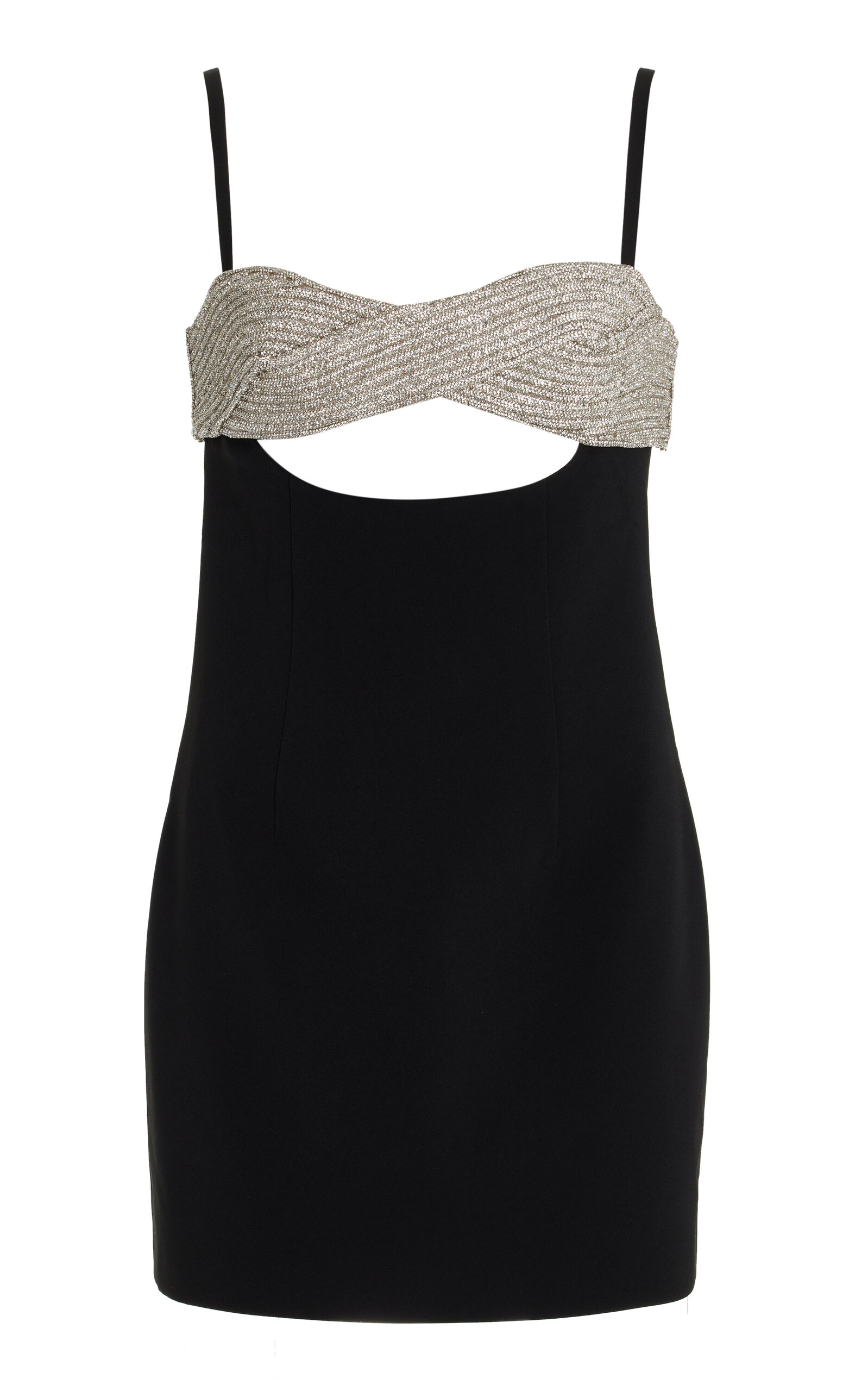 Nué Eternity Crystal-embellished Bra Mini Dress In Black | ModeSens