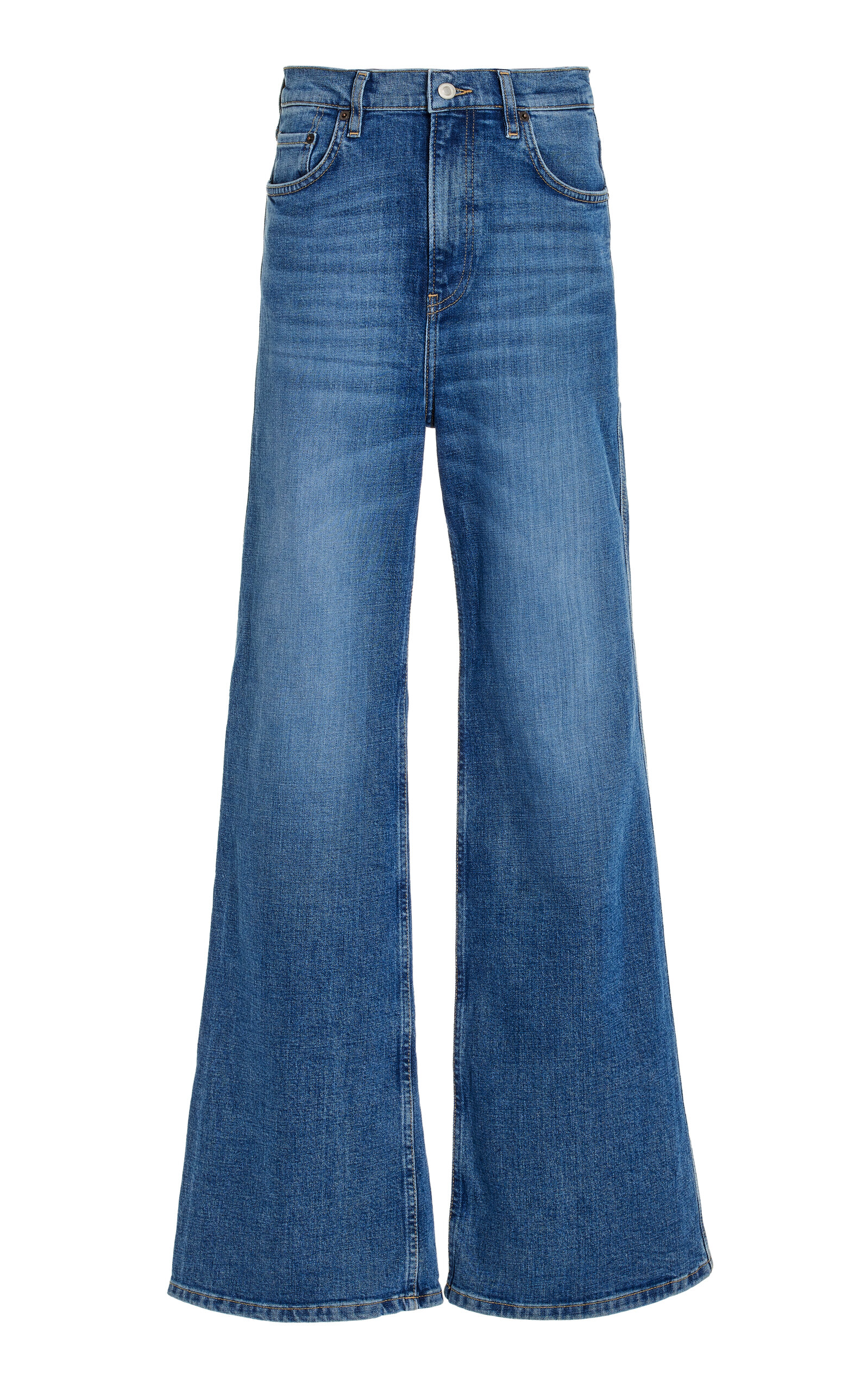 JEANERICA TREVI STRETCH HIGH-RISE FLARED-LEG JEANS