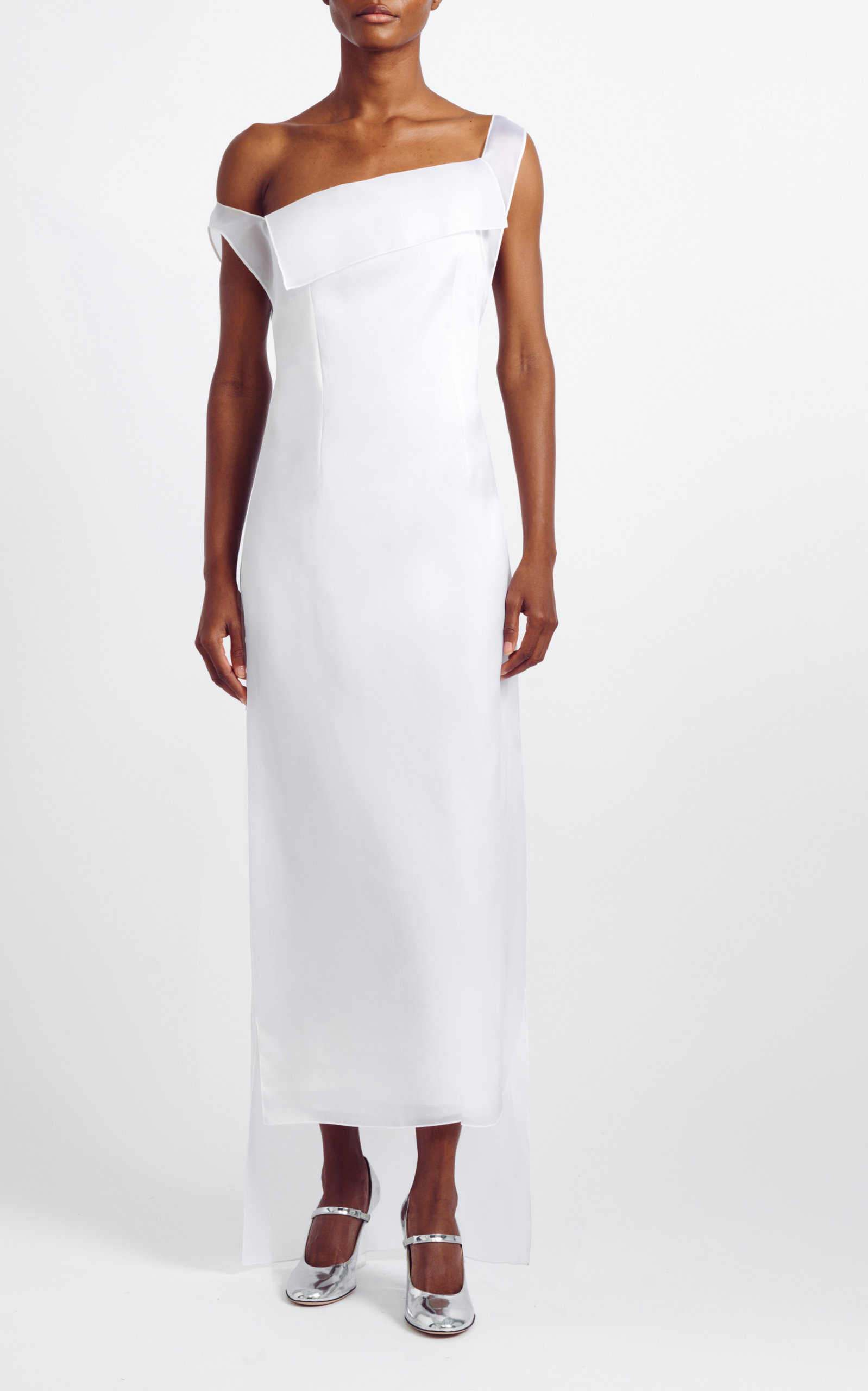 Emilia Wickstead Women's Grier Satin Slip Midi Dress In White | ModeSens Emilia Wickstead Women's Grier Satin Slip Midi Dress In White | ModeSens