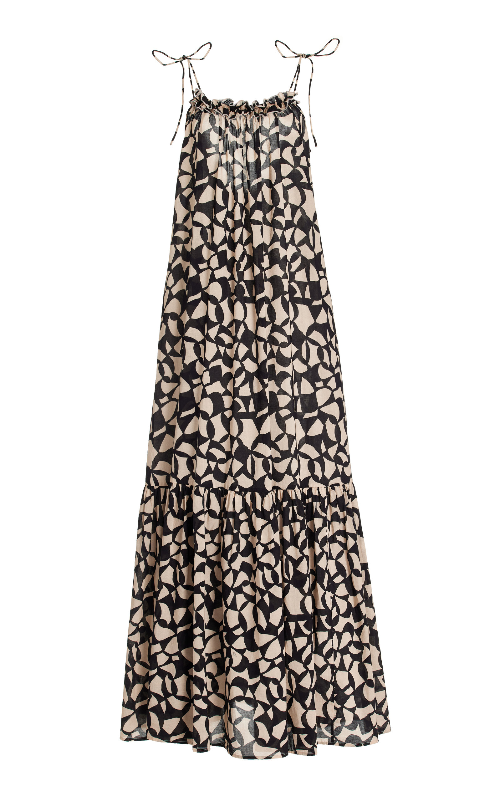 Bird & Knoll Women's Bowie Kaleidoscope Cotton Voile Maxi Dress In Kaleidoscope Print