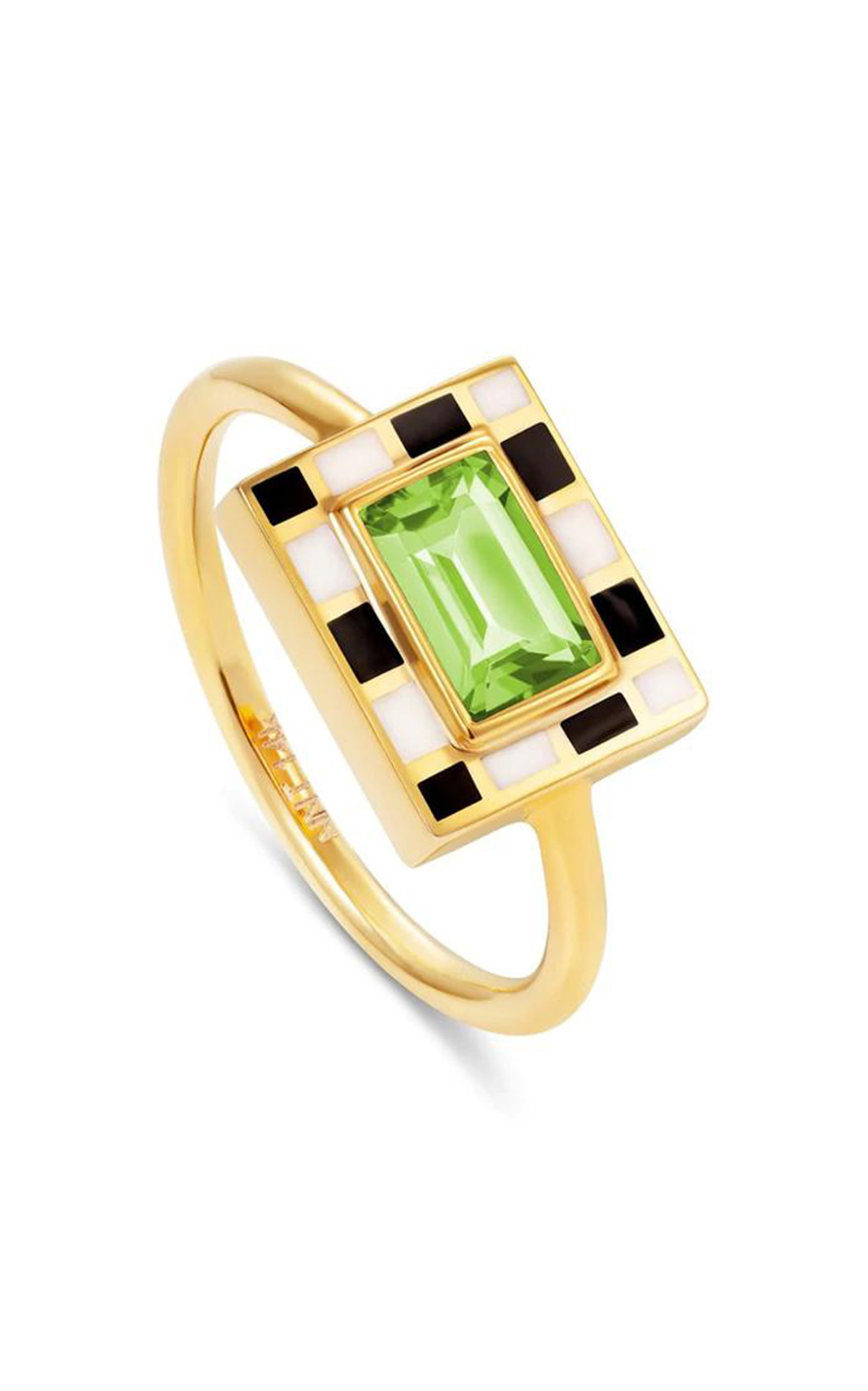 Let's Play Chess- Good Move 14K Gold Topaz Ring