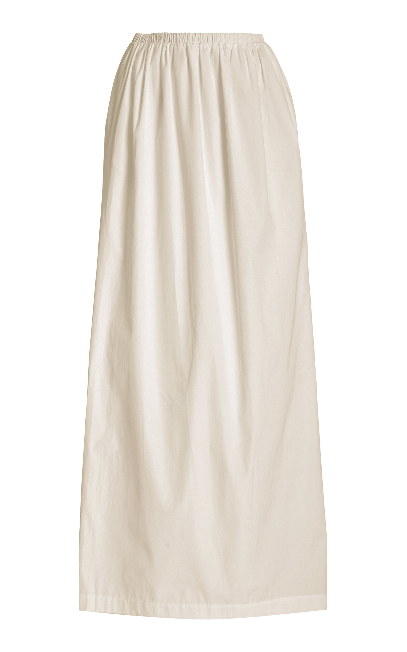 Beare Park Cotton-blend Maxi Skirt In Ivory