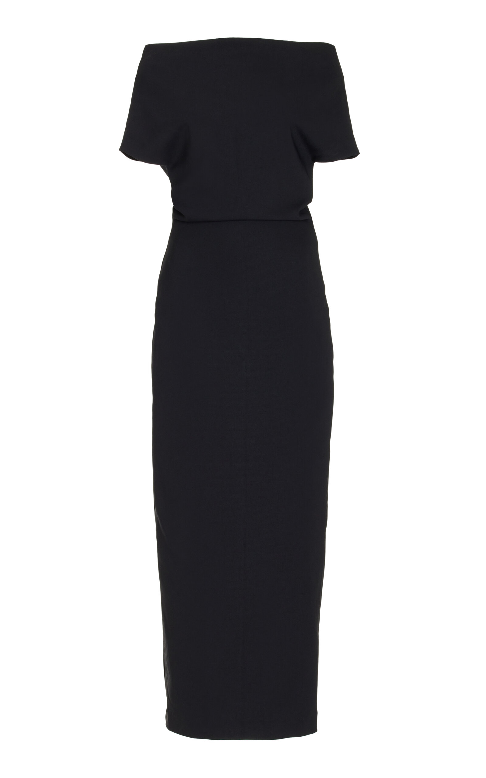 Beare Park Cotton Jersey Column Dress In Black